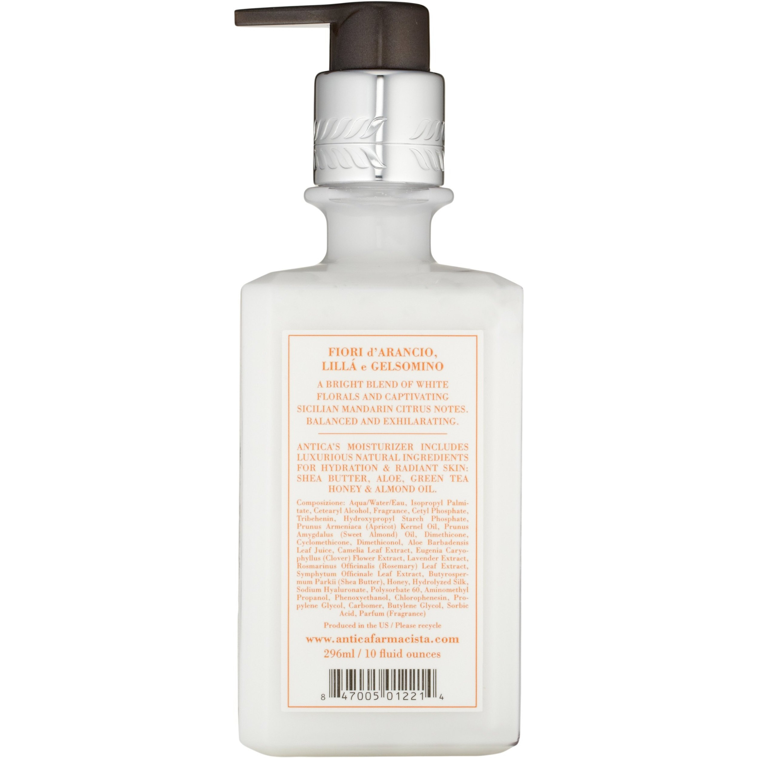 Antica Farmacista Body Moisturizer - Moisturizing Scented Lotion - Premium Body Moisturizer - Luxury Gift For Women & Men - Hand & Skin Hydration - Orange Blossom, Lilac And Jasmine, 10 Fl Oz