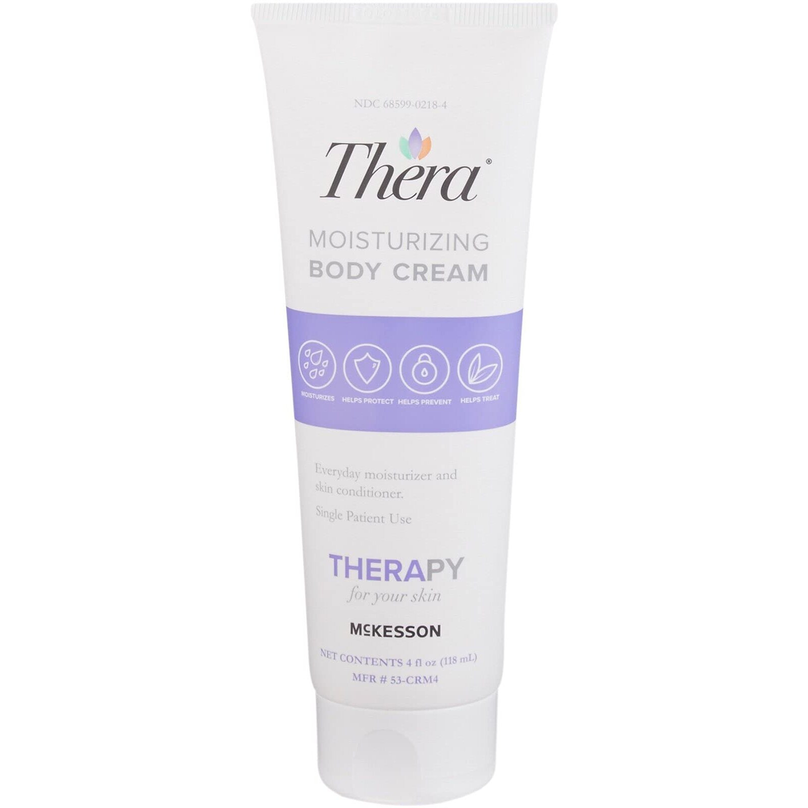Thera Moisturizing Hand And Body Cream - Hydrating Lotion For Chapped, Fragile Skin - Lavender Scent, 4 Oz, 1 Count