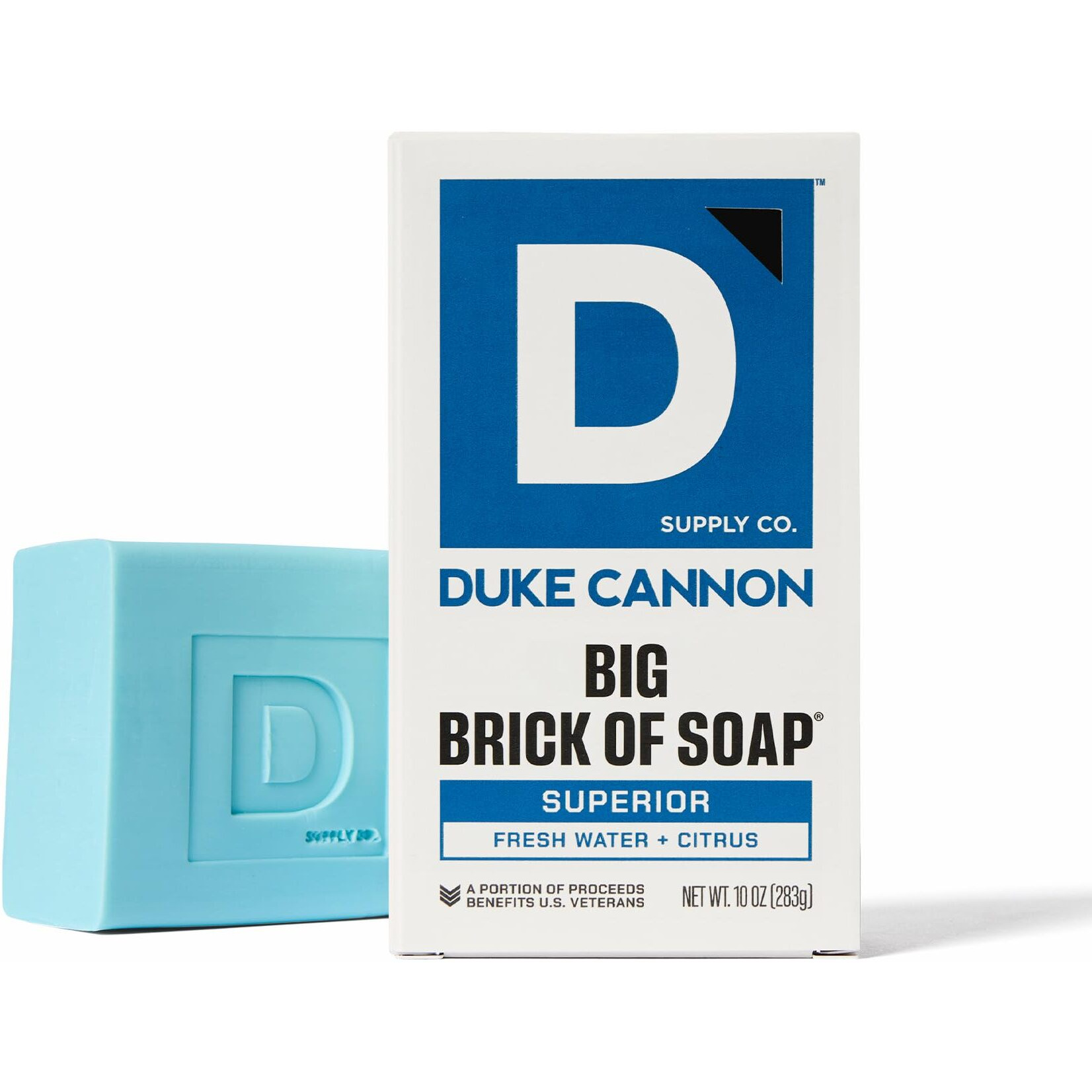 Duke Cannon Supply Co. Extra Large Bar Soap Bundle - Men's Bar Soap With Masculine Scents - American-Made Body Soap - All Skin Types - Big Brick Of Soap - Superior,10 Oz