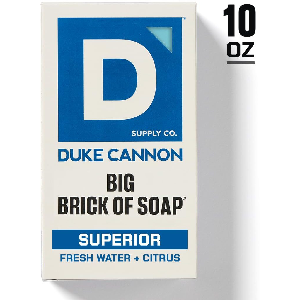 Duke Cannon Supply Co. Extra Large Bar Soap Bundle - Men's Bar Soap With Masculine Scents - American-Made Body Soap - All Skin Types - Big Brick Of Soap - Superior,10 Oz