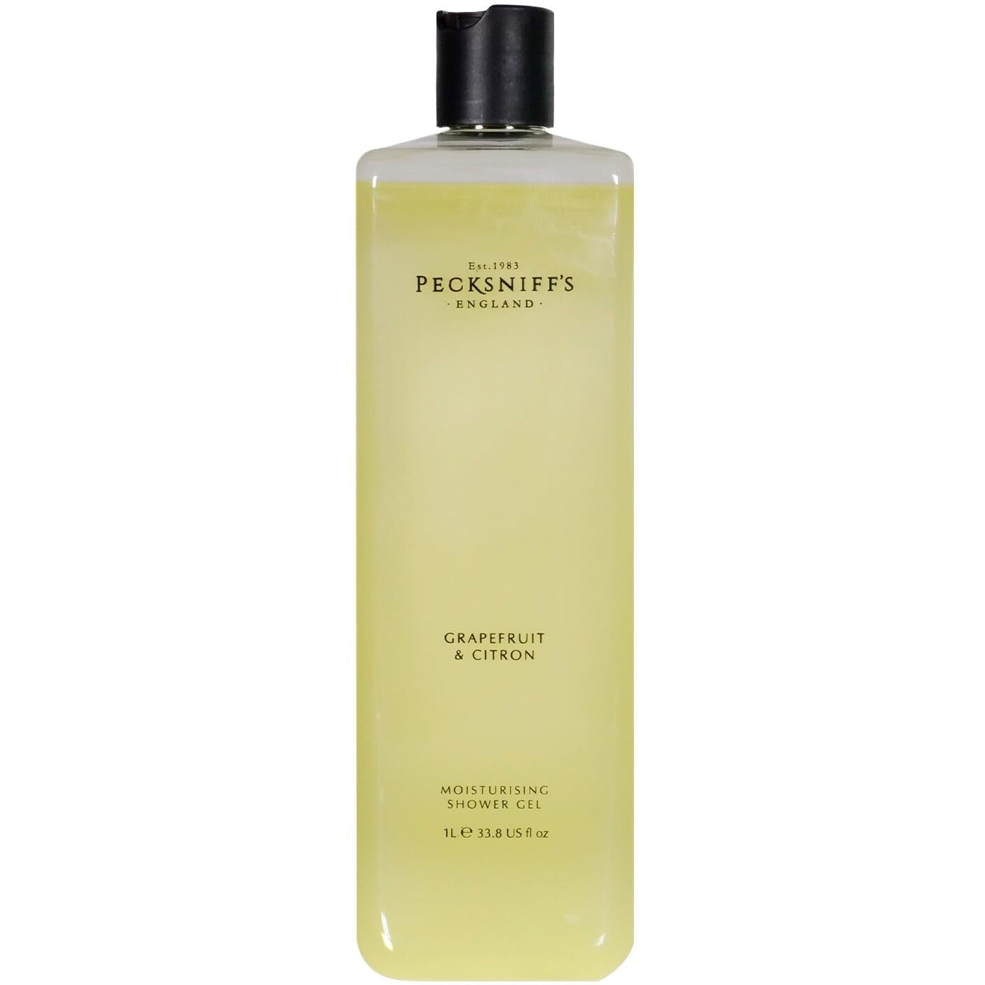 Pecksniff's Grapefruit & Citron Shower Gel - Gentle Cleanser For Sensitive Skin - Moisturizing & Hydrating - All Natural Cruelty Free Body Wash, 1000 Ml / 33.80 Fl Oz