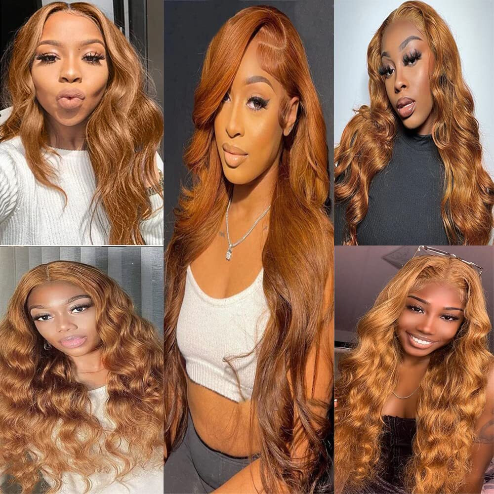 24 26 28 Inch Brown Bundles Body Wave Human Hair Bundles Color 30 Brown Body Bundles Human Hair Double Weft Wet And Wavy Bundle Hair For Black Women Boby Wave Bundles Human Hair