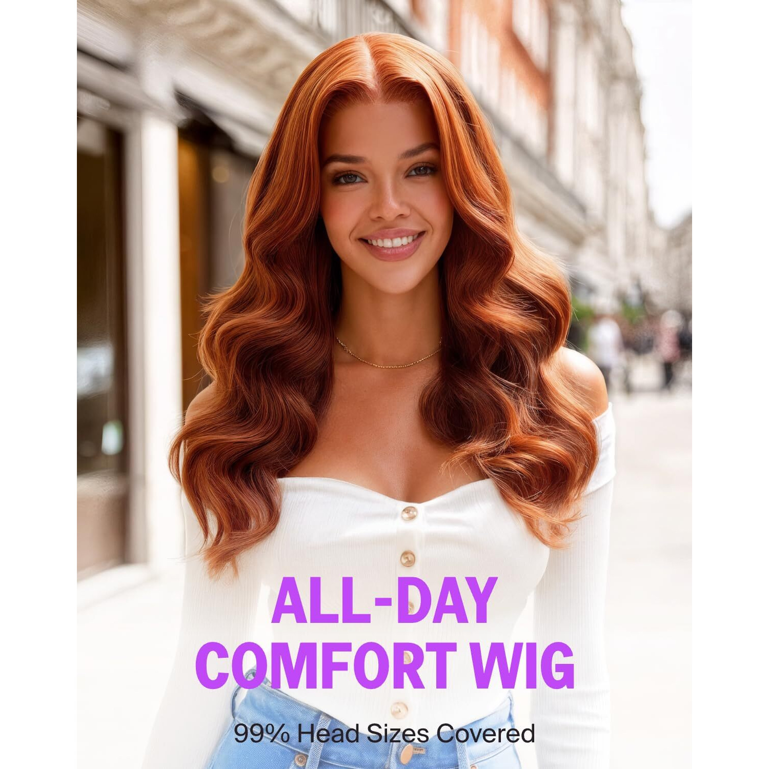 Megalook Hair 20 Inch Ombre Brown Lace Front Wigs Human Hair Pre Plucked 6X5 Body Wave Wig With Natural Hairline Glueless Wig Human Hair 210% Density Drawstring Wig For Black Women(Maple Leaf Brown)