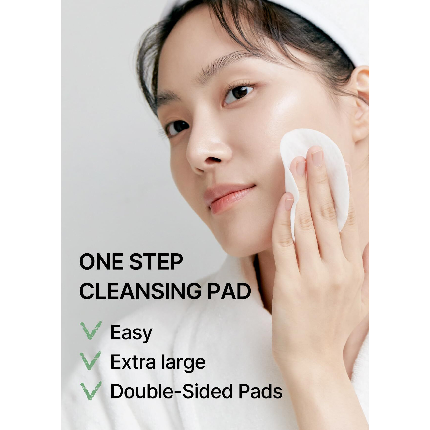 Celimax One Step Mild Cleansing Pad (60Pads) | Easy One-Step Makeup Remover, Cleansing Water Pads, Big Size, Face Wash Cleanser, Hydrating, Soothing, Moisturizing, Korean Daily Skincare