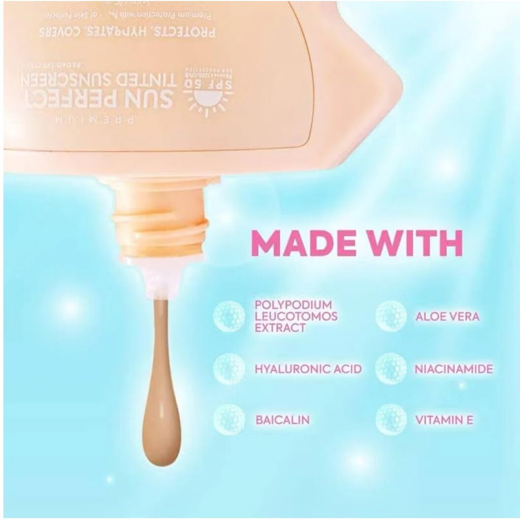 Hikari Skin Premium Sun Perfect Tinted Sunscreen Spf 50-50Ml