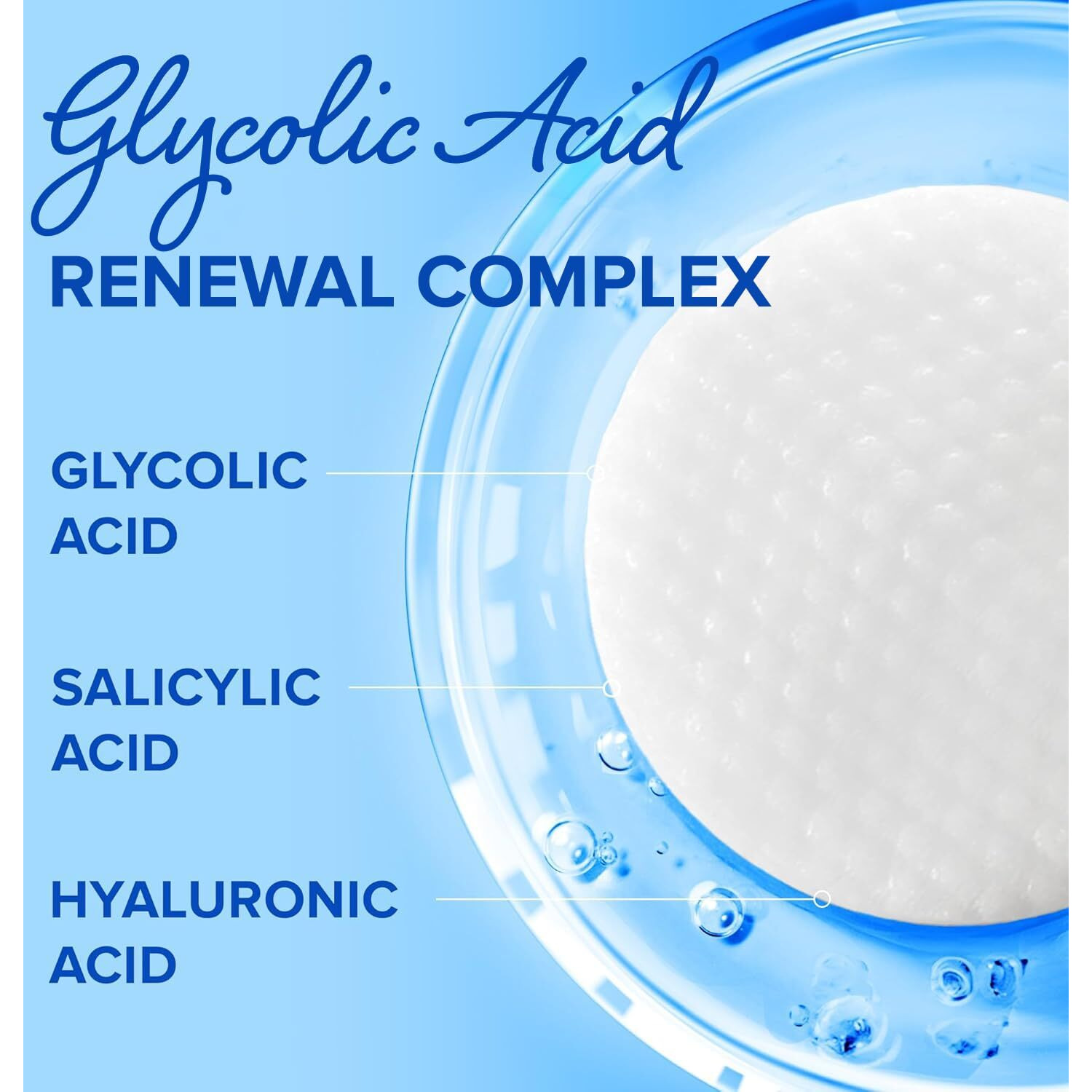 Maree Glycolic Acid Polishes - Toner Pads For Face Cleansing - Tea Tree Oil, Salicylic Acid & Vitamins E, B3, B5 - Facial Peel & Radiance Deep Cleaning Effect - 50 Count