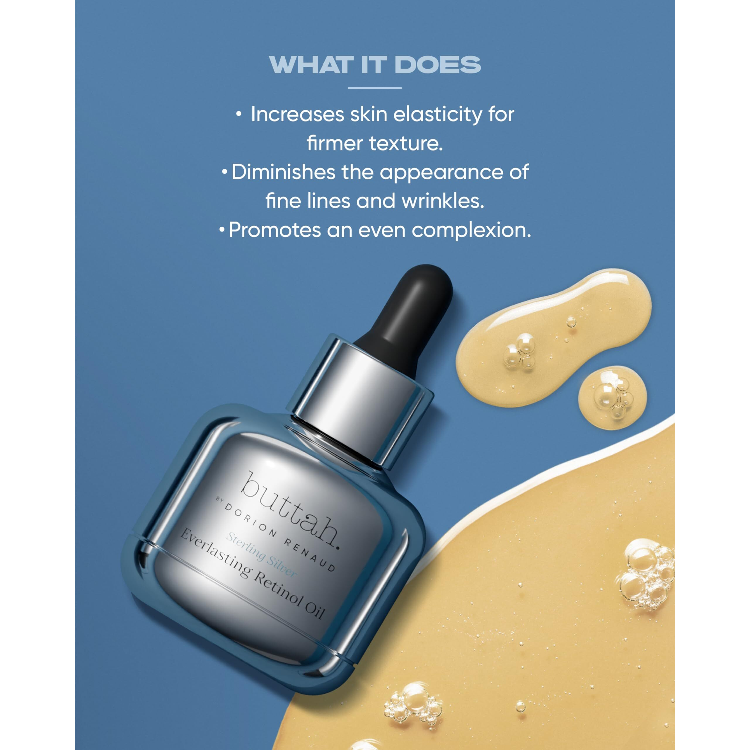 Buttah Skin Everlasting Retinol Oil - Retinol Vitamin Serum For Face - Nourish, Hydrate, And Rejuvenate Your Skin With This Retinol Serum - Facial Serums Retinol