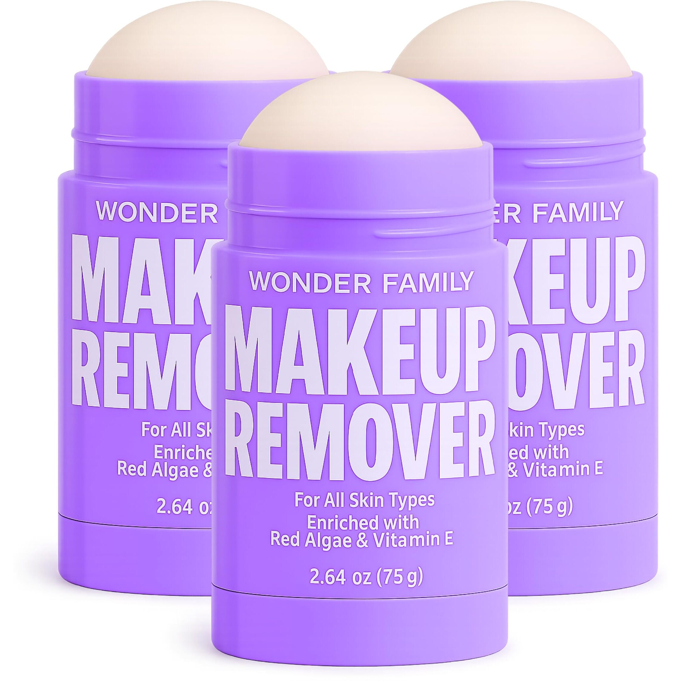 Cleansing Gel Makeup Remover Stick - Melt Cosmetics With Travel Size Facial Cleanser For Sensitive Skin - Cleansing Balm - Clean Makeup Travel Face Cleanser Balm - Paraben, Sulfate Free, 3 Pack