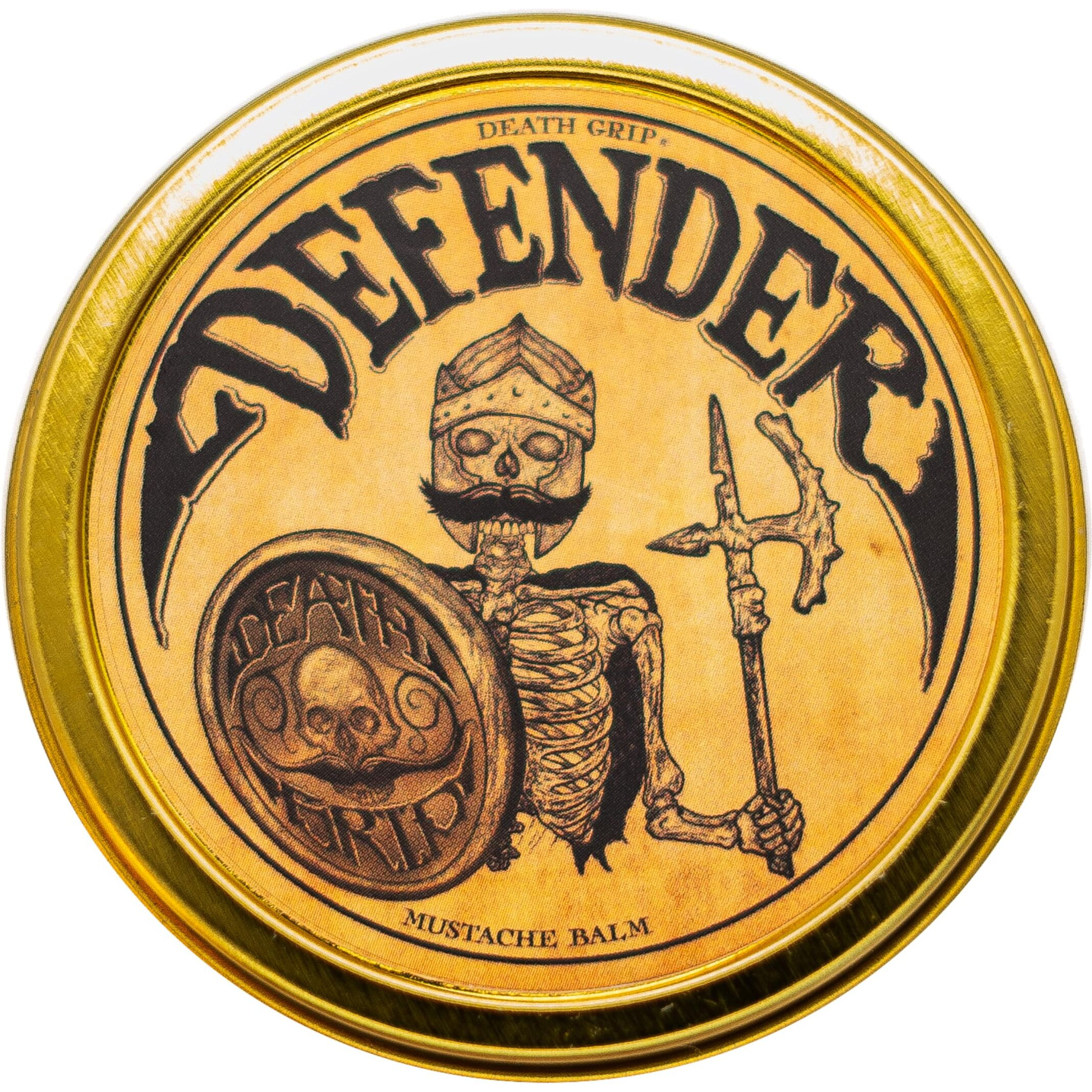 Mustache Balm For Men - Light To Medium Hold Beard & Moustache Wax - Natural Styling & Conditioning Grooming Kit - Soften & Shape Facial Hair 2Oz - Death Grip