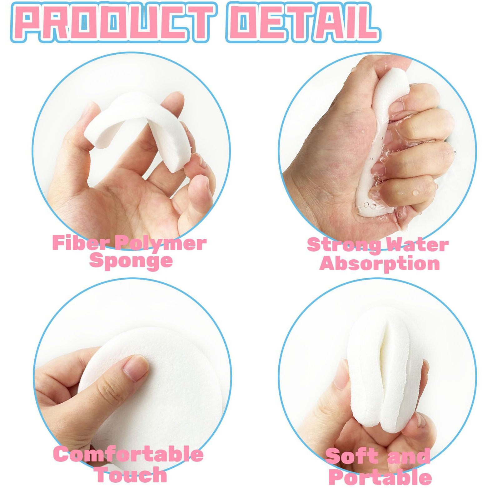 120 Pcs Facial Sponges Compressed,Facial Cleansing Pads,Round Face Cleaning Sponge For Spa,Exfoliating,Face Wash