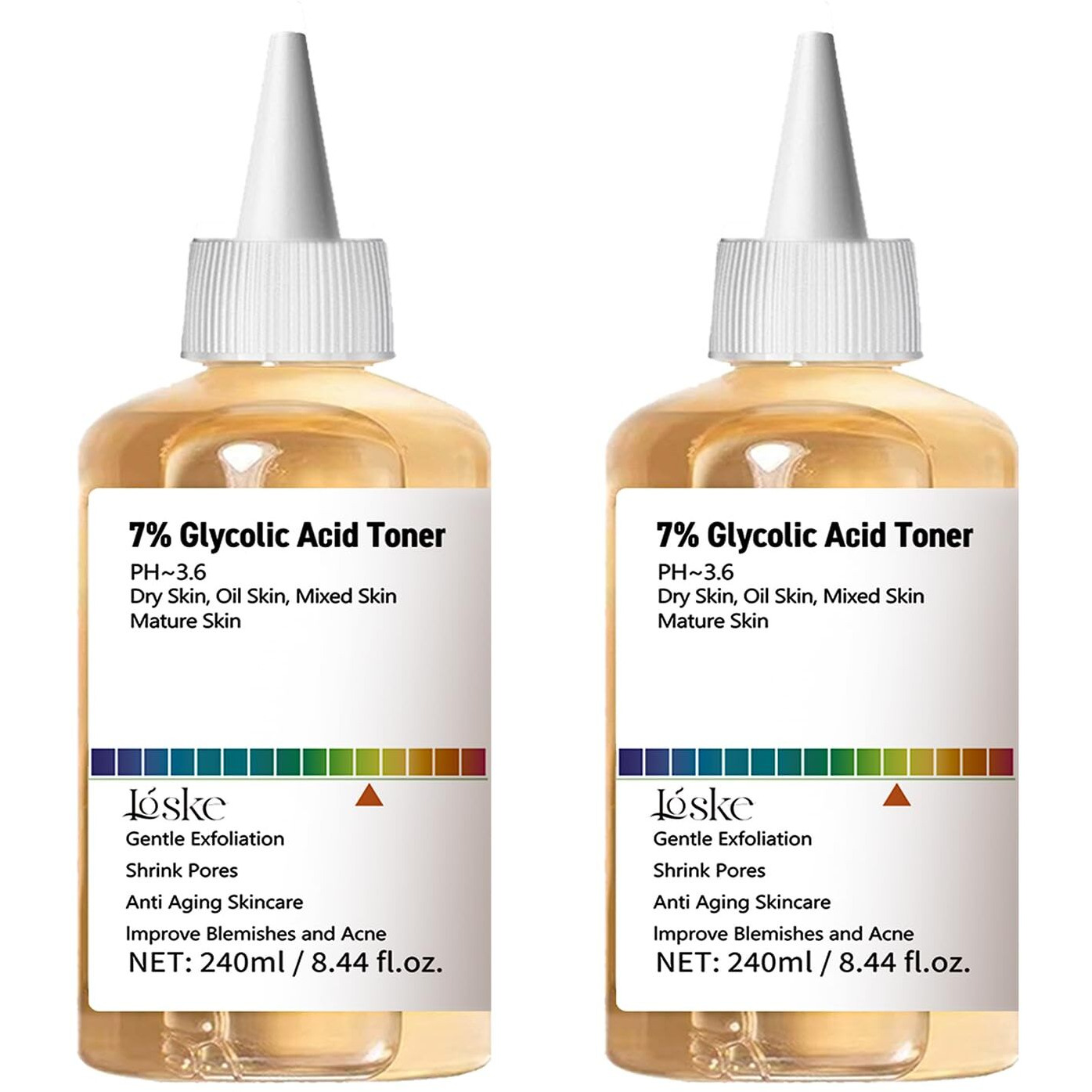 7% Glycolic Acid Toner, Exfoliating & Hydrating Facial Toner For Smooth Skin, Gentle Ph-Balanced Formula For Pore Minimizing, And Uneven Skin Tone