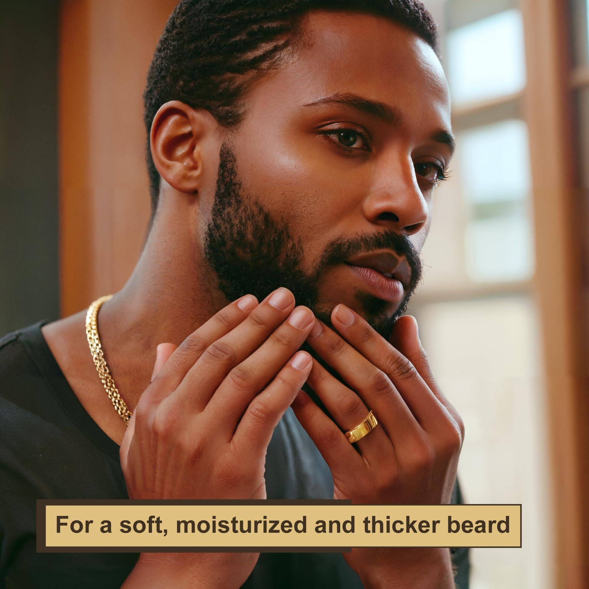 Beard Kit For Black Men Beard Kit W/Balm, Oil & Vitamin Spray, All-Natural Ingredients For Men Grooming And Care, Ideal Fathers Day Birthday Valentines Day Gifts (5 Fl Oz (Pack Of 1), Earthy Herb)