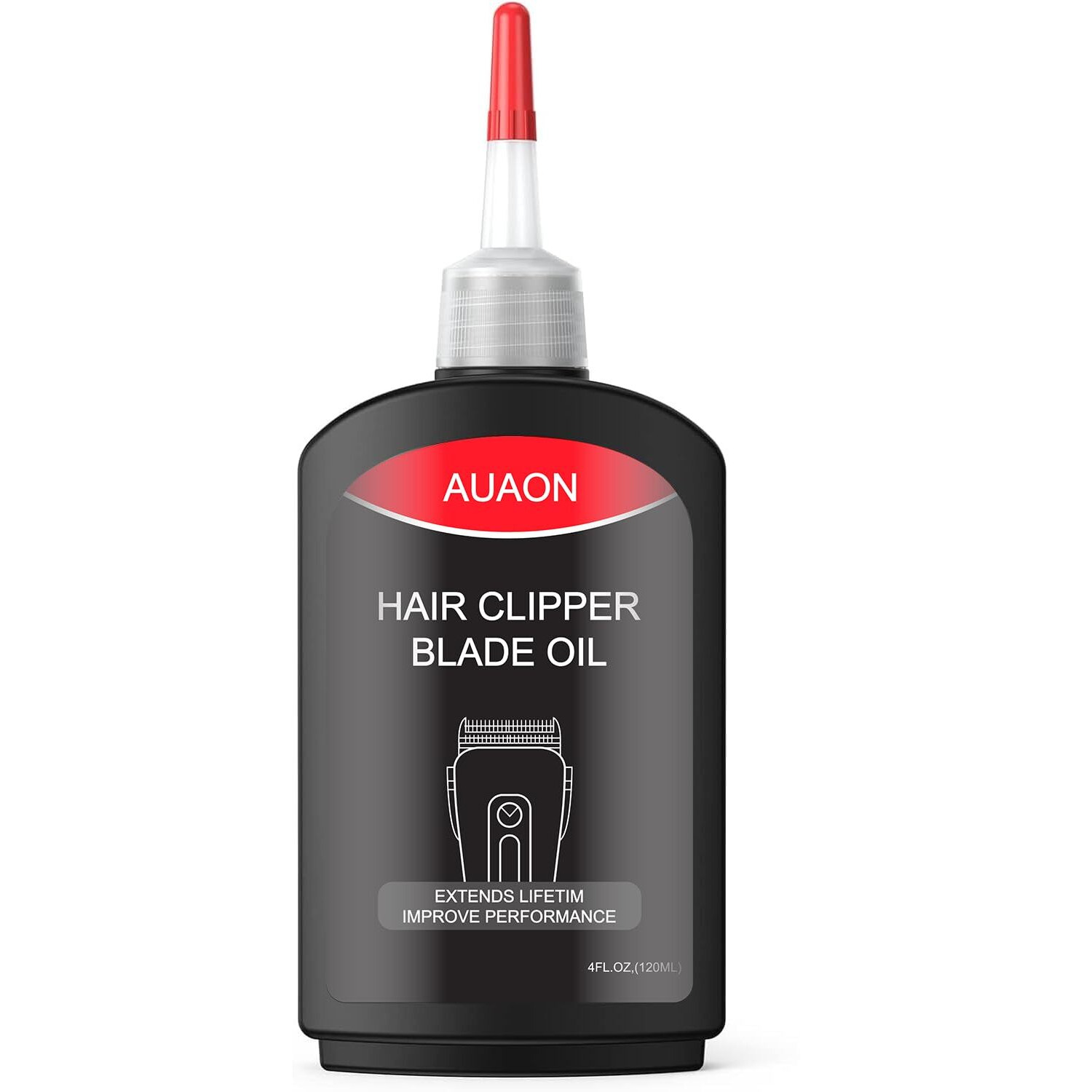 Auaon Premium Hair Clipper Blade Lubricating Oil For Clippers, Trimmers, Groomers, Rust Prevention, 4.05Oz/120Ml,