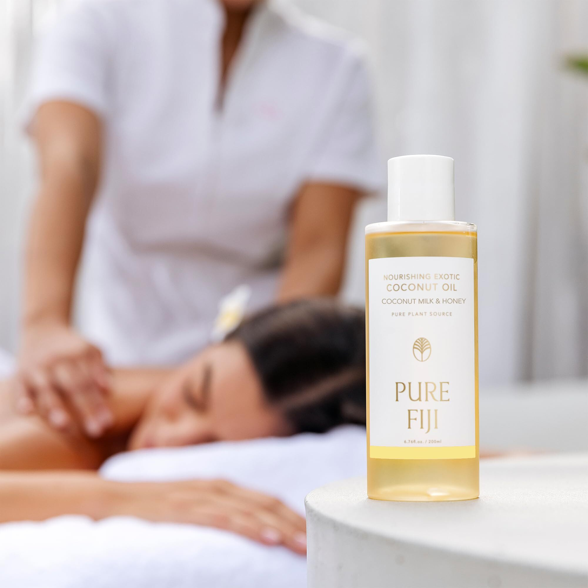 Pure Fiji Nourishing Exotic Coconut Body Oil, Coconut Milk & Honey (7.7 Fl Oz/230Ml)
