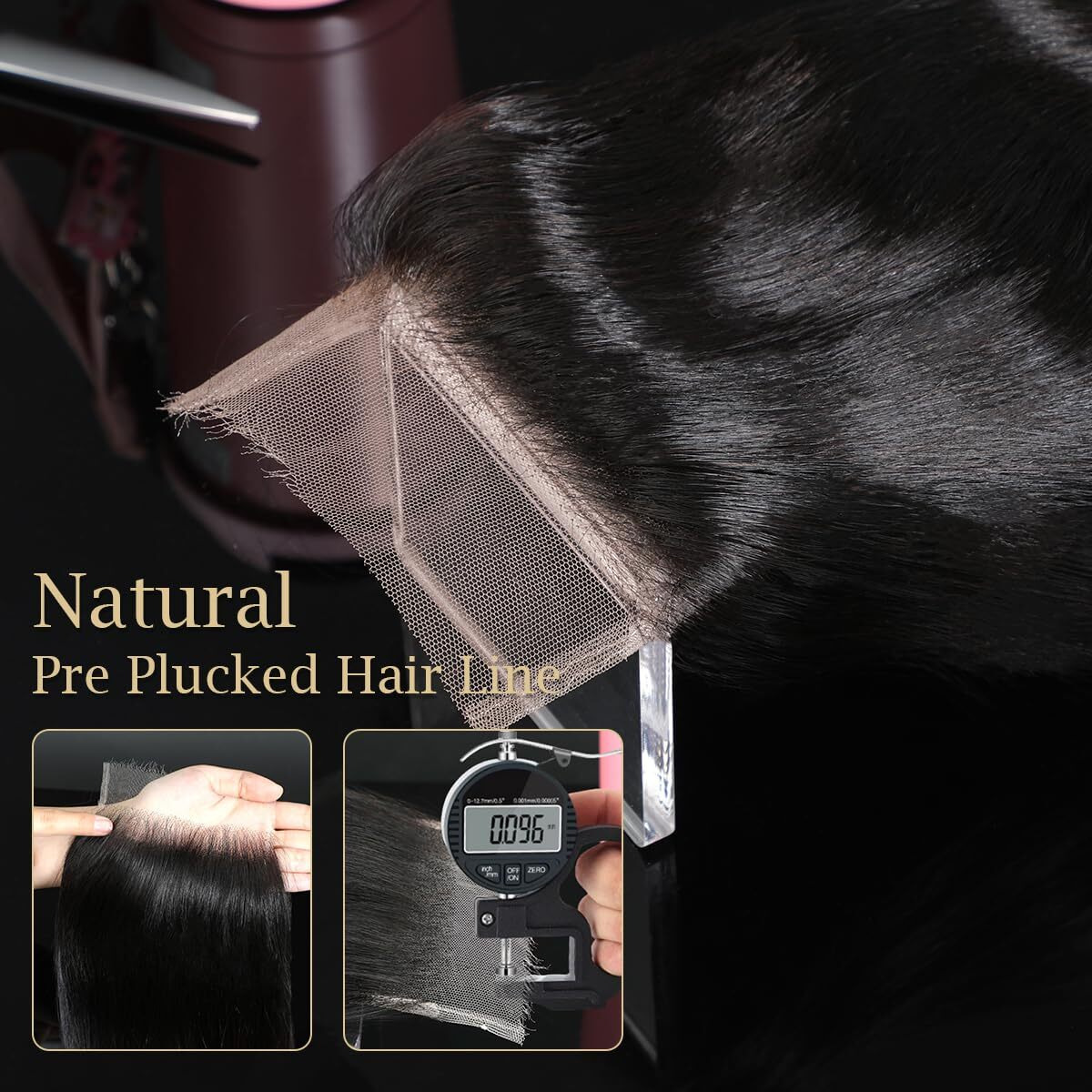 Cindiriver 5X5 Hd Lace Closure Body Wave Virgin Human Hair With Bleachable Knots, Invisible Real Hd Lace, Natural Hairline, Skinlike Lace Frontal Closure Only