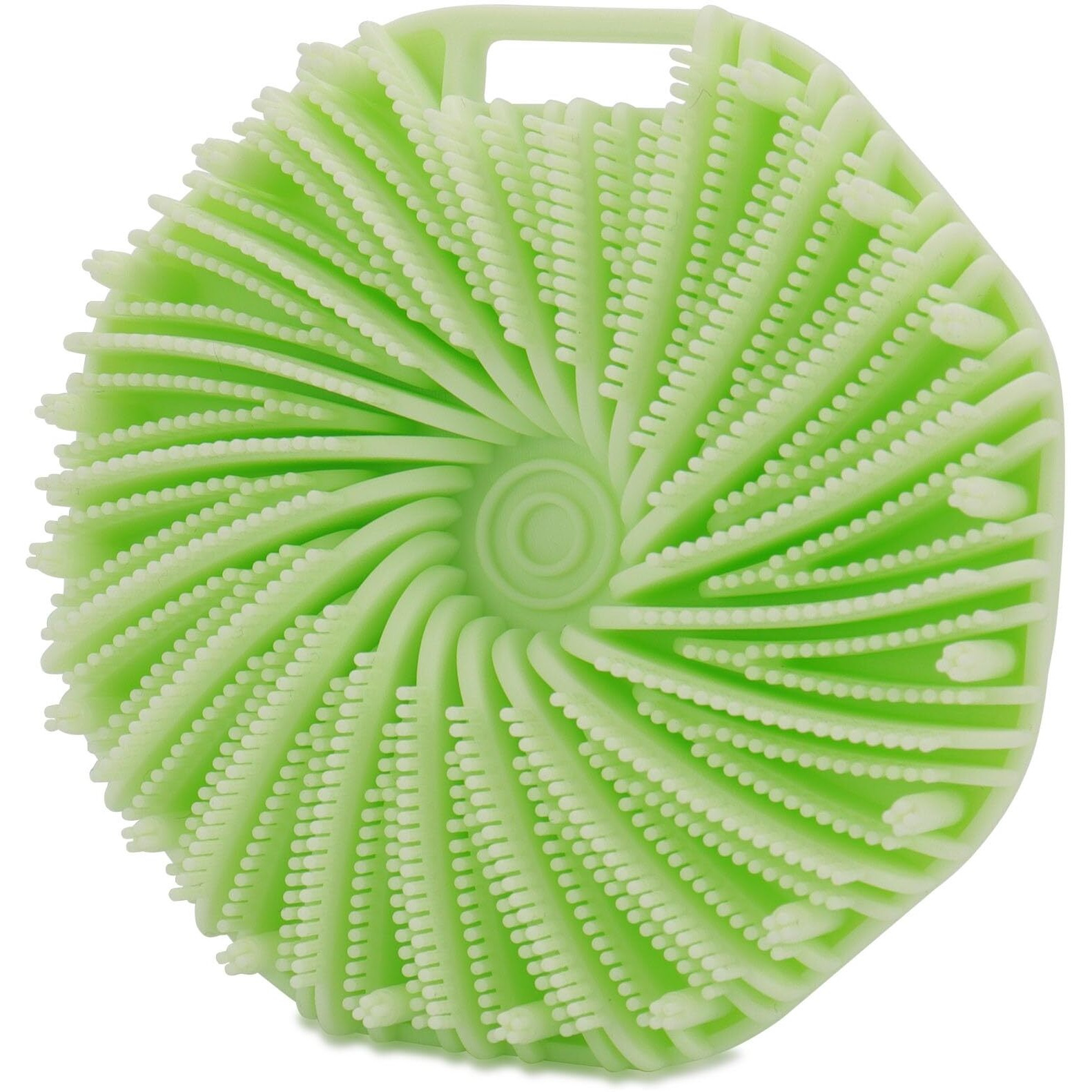 Haysna Silicone Body Scrubber, Exfoliating Body Scrubber For All Skin Types, Handheld Shower Brush With Rich Lathering And Easy Cleaning (Green)