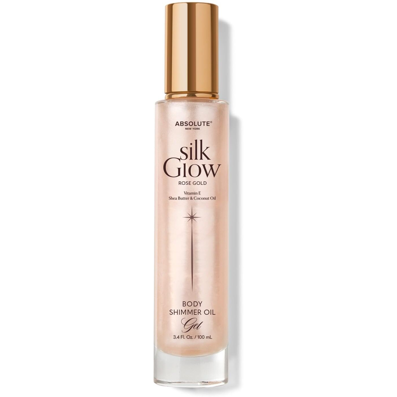 Absolute New York Silk Glow Body Oil Infused With Shea Butter, Coconut Oil, Vitamin E