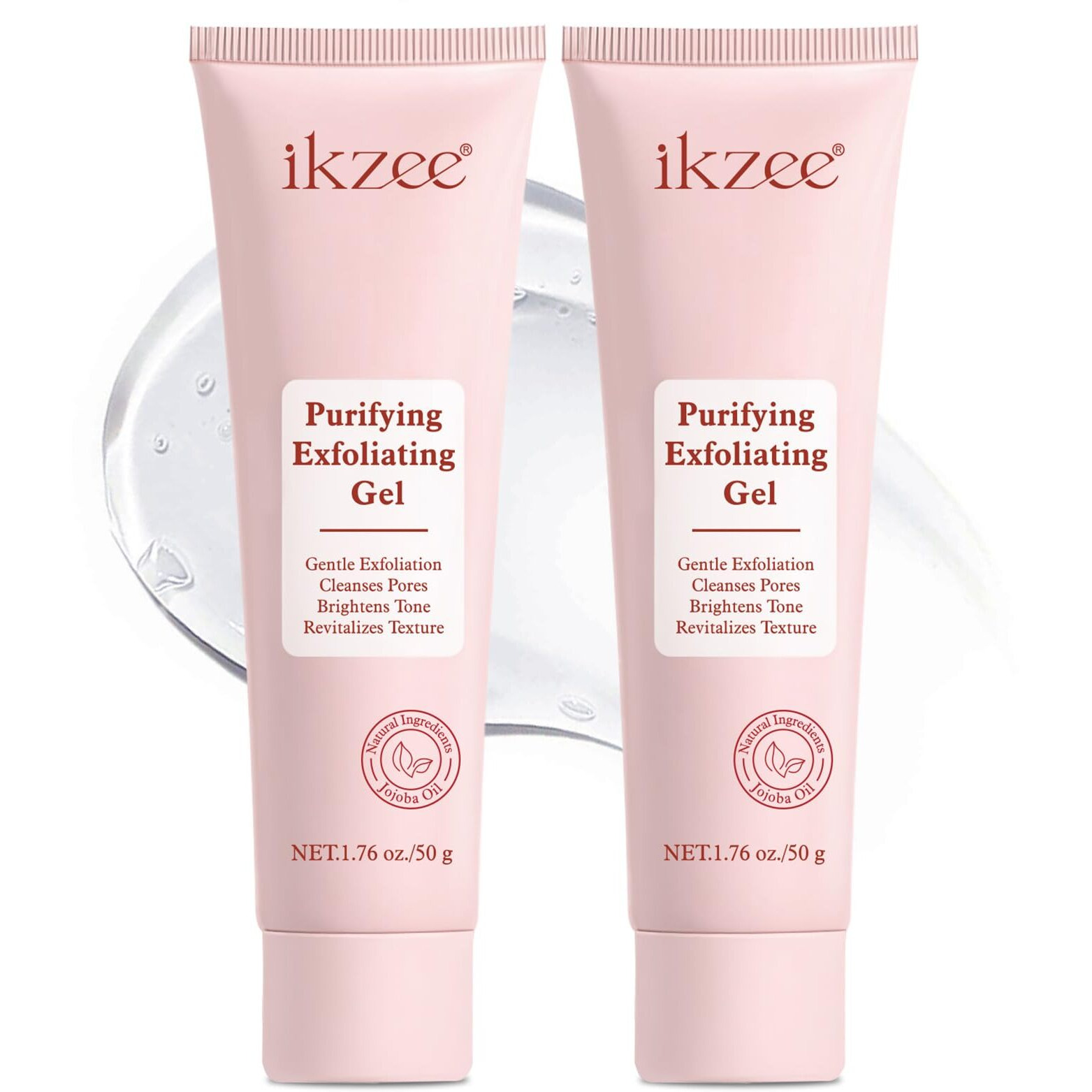 Purifying Exfoliating Gel, Facial Exfoliator Cleanser, Face Scrub, Natural Exfoliating Gel Purifying Cream, Gentle For Face Body, Deep Cleansing For All Skin (2Pcs)