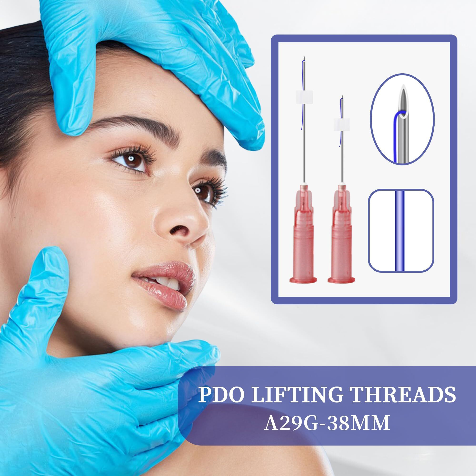 Sozoom Pdo Mono Thread, Pdo Threads Lift Face And Body, Improve Skin Pdo Threads (20Pcs-29G-38Mm)