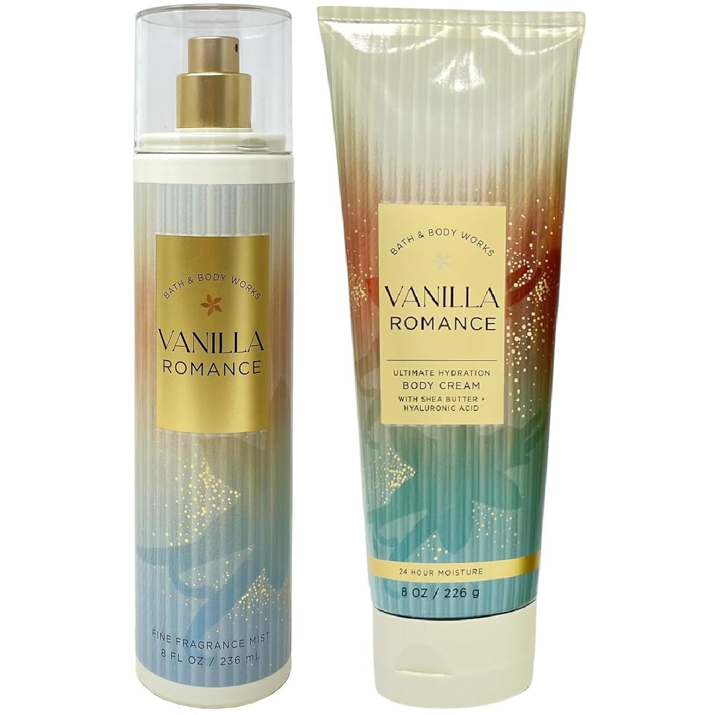 Vanilla Romance Fine Fragrance Mist And Ultimate Hydration Body Cream Bundle By Bath + Body Works - Full Size