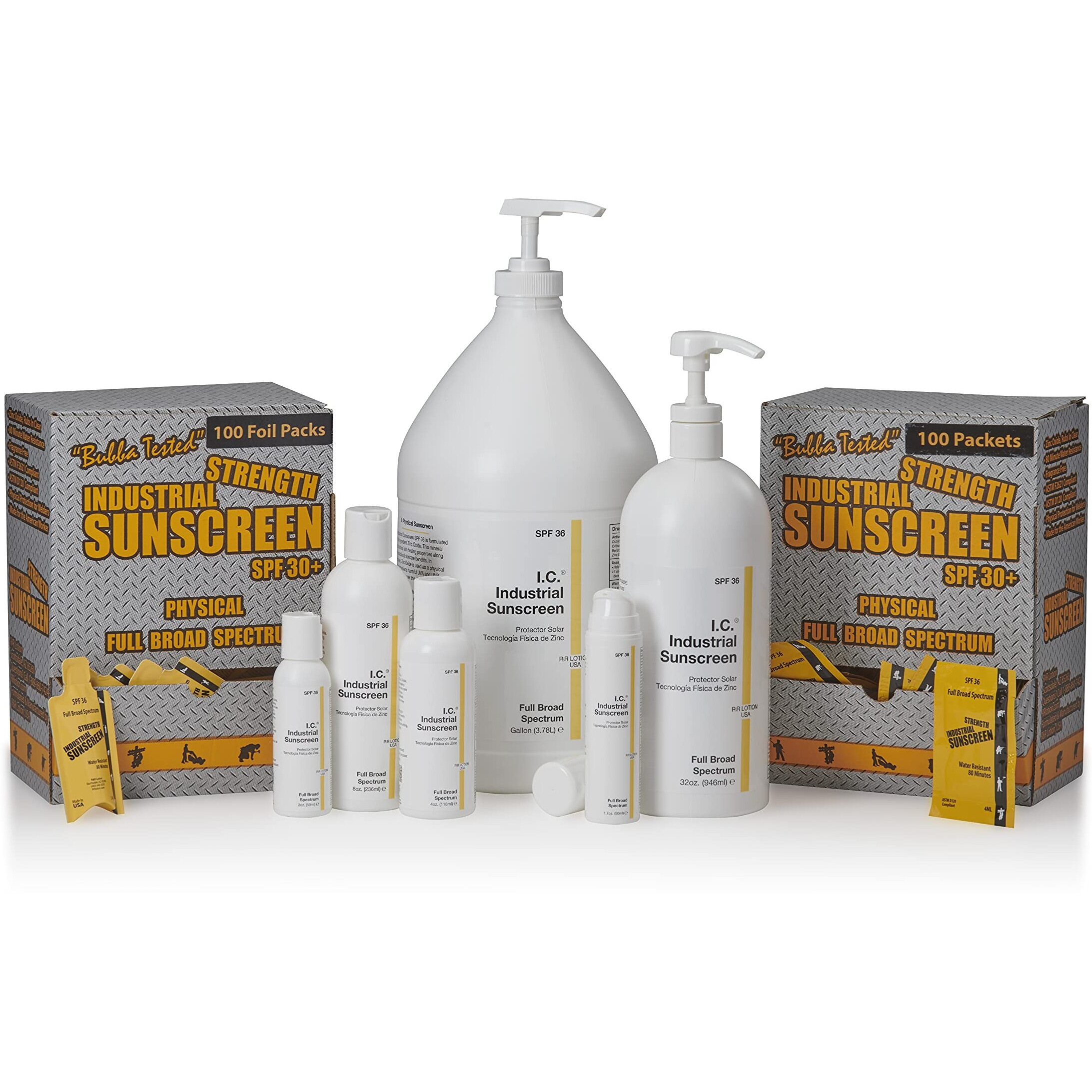 R&R Lotion Icssp-50-30+ Industrial Sunscreen Packet, 5 Fl.Oz. Capacity, 5 Ml