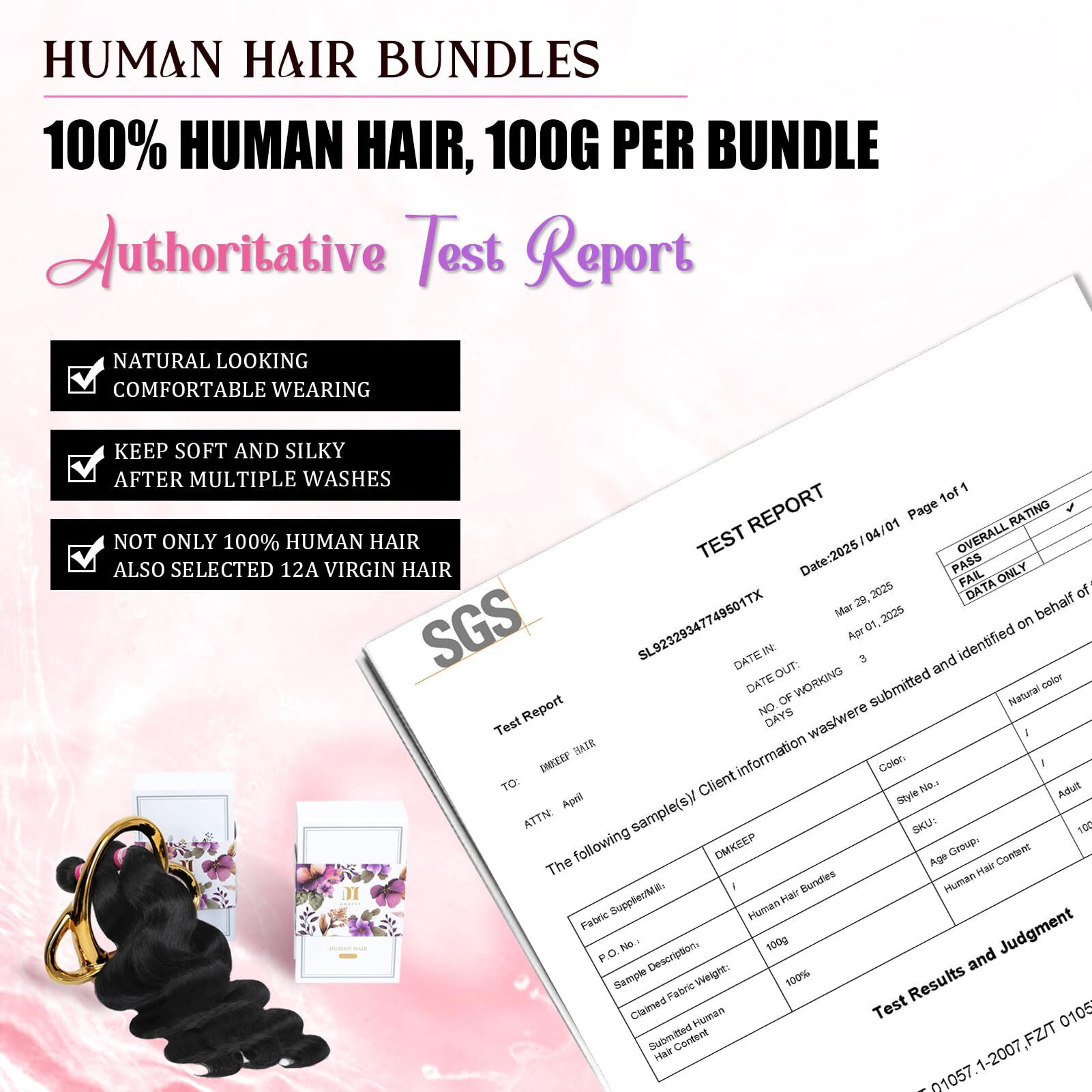 Dmkeep Body Wave Bundles Human Hair 36 Inch Single Bundle 100% Unprocessed 12A Brazilian Raw Virgin Hair Quick Weave Human Hair Extensions Natural Color