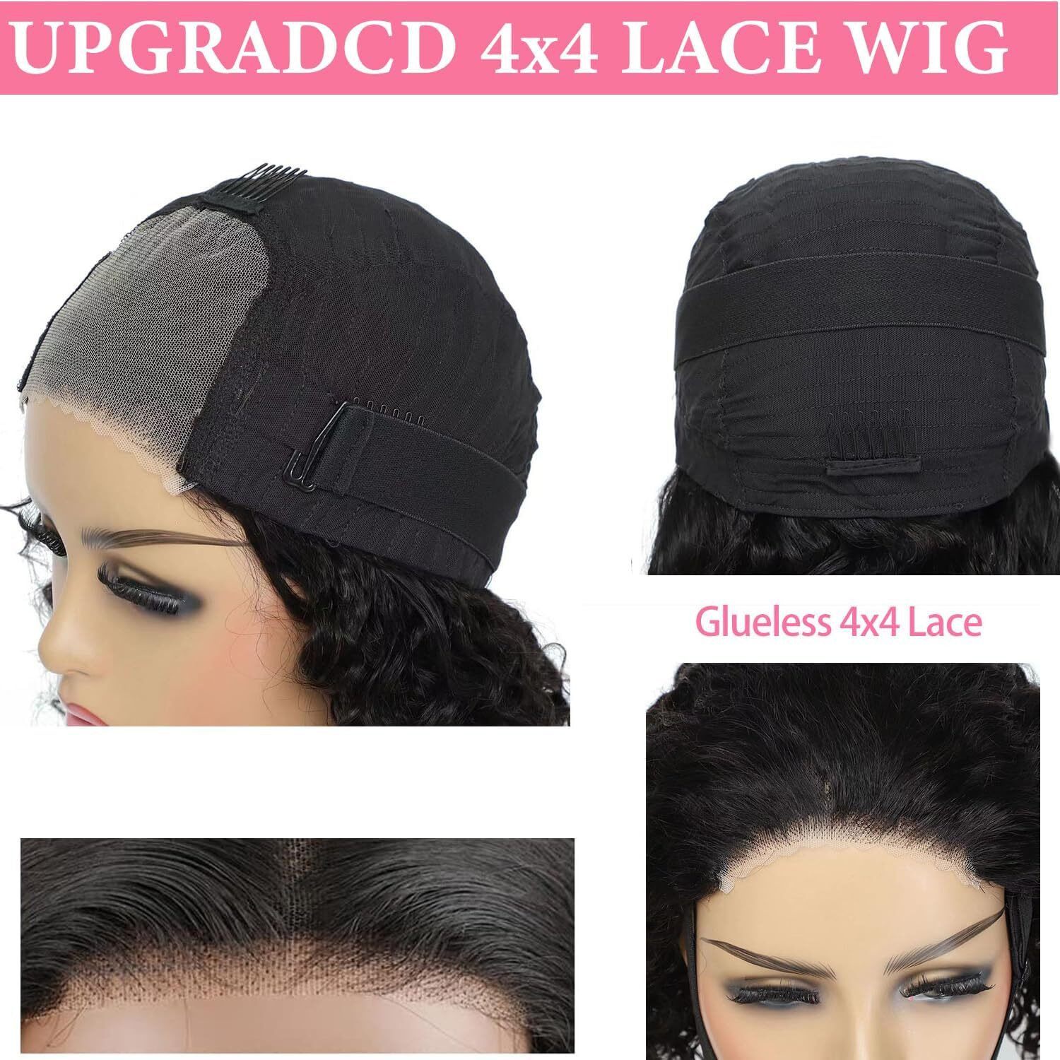Atilck Wear And Go Glueless Bob Wig - Body Wave Lace Front Human Hair Wigs For Black Women - Pre Plucked And Pre Cut 4X4 Lace Closure - No Glue Needed For Beginners 10 Inch