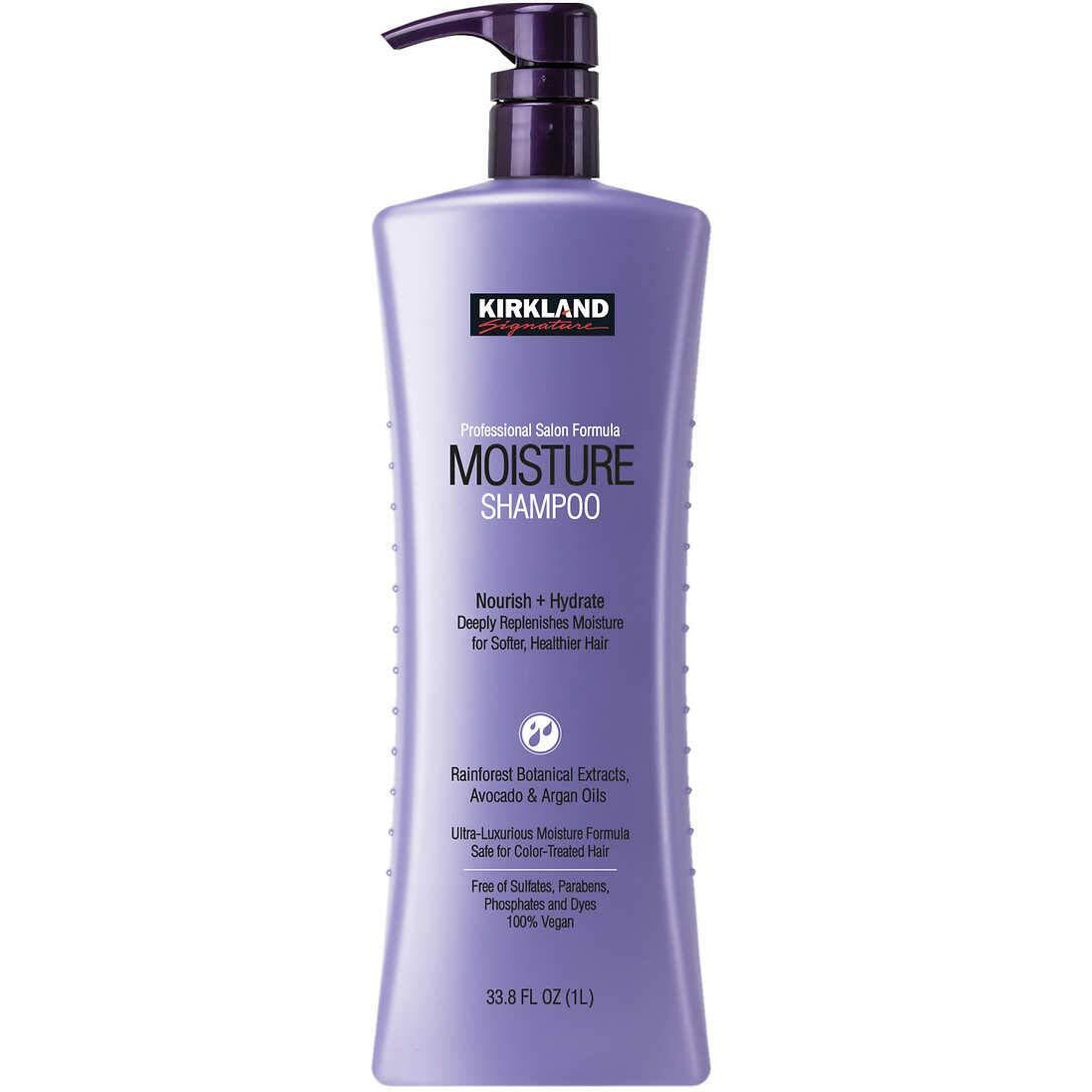 Kirkland Signature Moisturizing Shampoo New And Improved Formula Rainforest Botanical Extracts, Avocado & Argan Oils