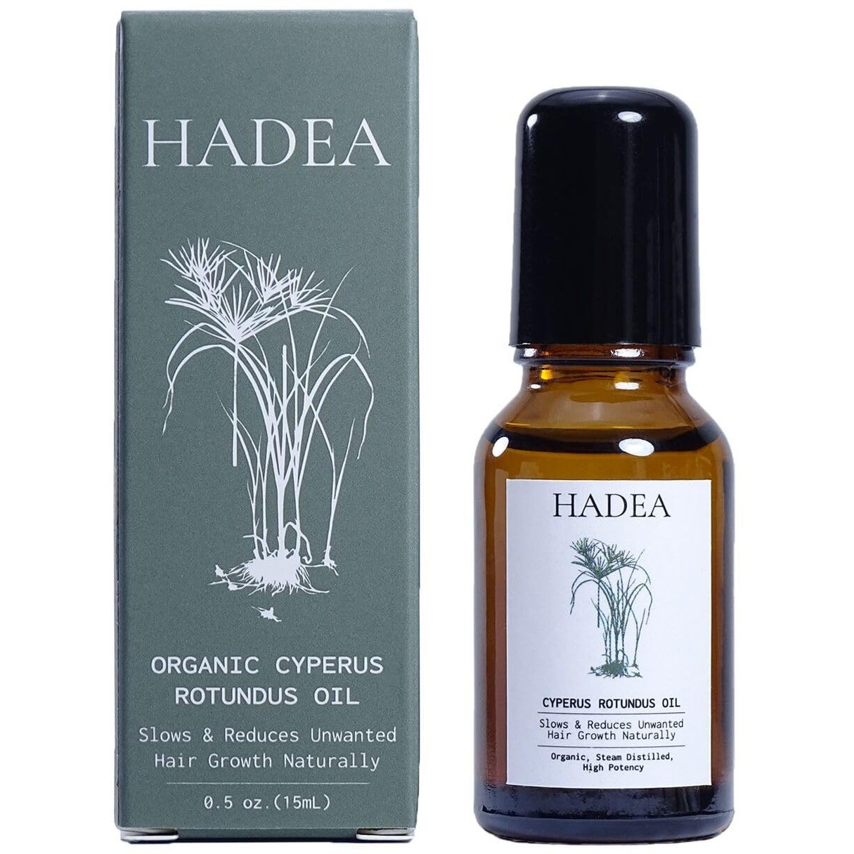 Cyperus Rotundus Oil To Reduce And Slow Down Unwanted Hair Growth, For Pcos, Hirsitusim, Any Unwanted Hair | Cypress Rotundus | Organic Cyprus Oil Travel Size Roll On (15 Ml)