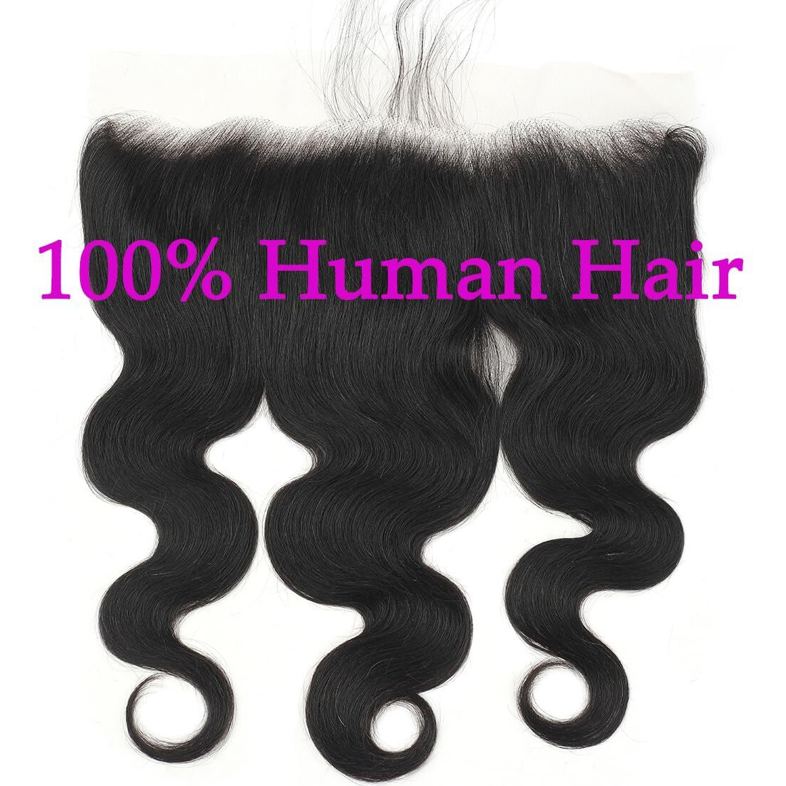 13X4 Lace Frontal Body Wave Human Hair Hd Transparent Lace Frontal Closure With Baby Hair Skinlike 18Inch 100% Virgin Brazilian 13X4 Body Wave Human Hair Frontal Closure Natural Black Glueless
