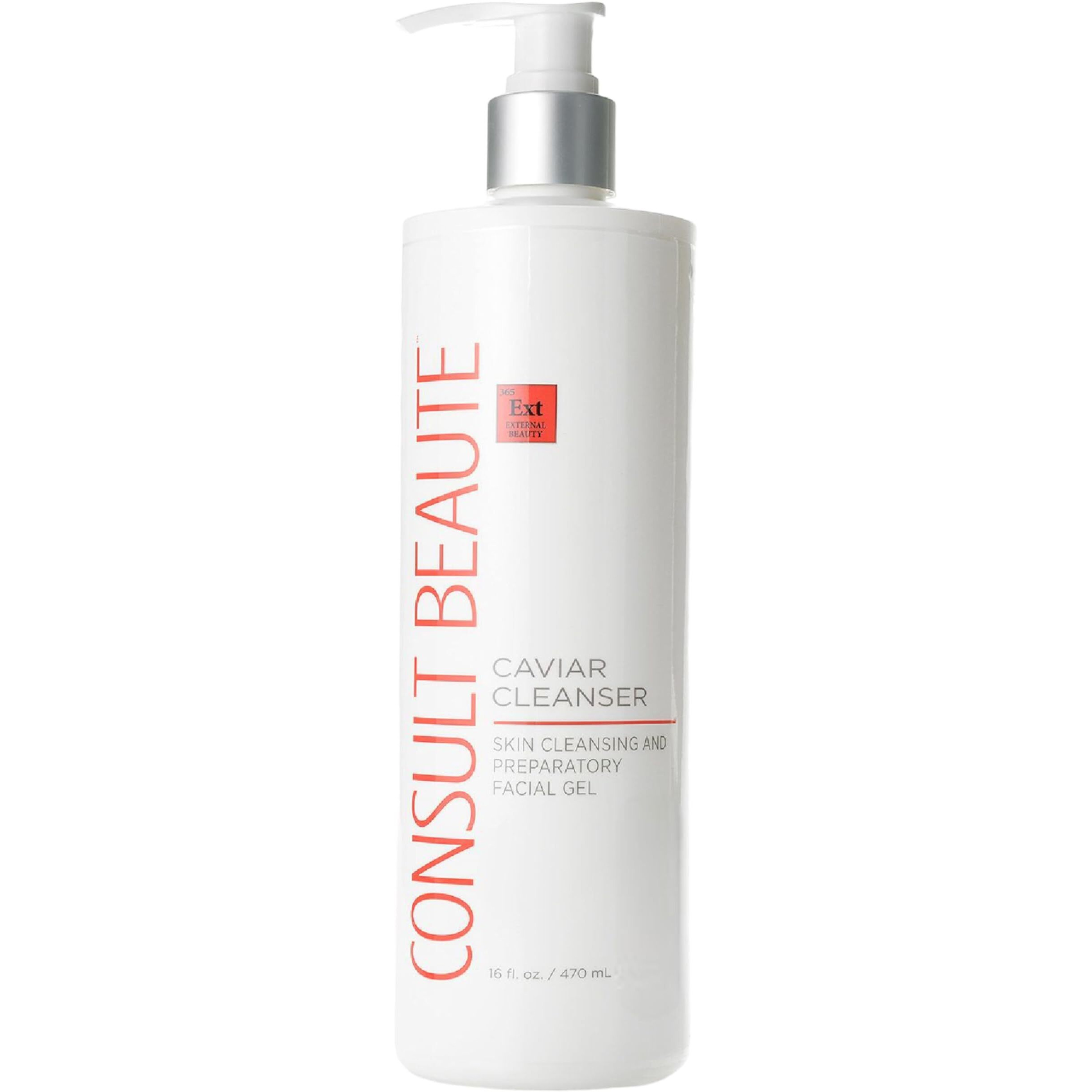 Consult Beaute - Caviar Facial Cleanser - Gentle Face Wash And Makeup Remover - Gel To Foam - Skin Hydrating Lime Pearl Caviar - Aloe - Bergamot Fruit Oil - Dry, Normal And Oily Skin 16 Fl Oz