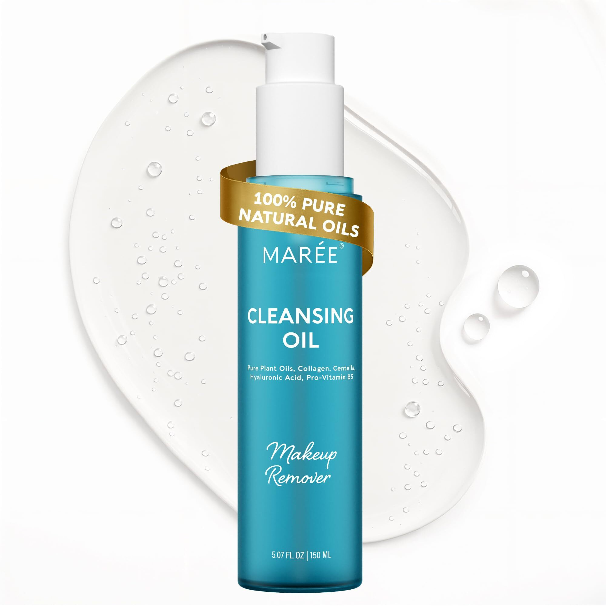 Maree Deep Cleansing Oil For Face - Makeup Remover Oil Cleanser For Face Skincare - Centella Cleansing Oils Non-Comedogenic - Makeup Blackhead Remover - Pore Cleaner Facial Wash For Sensitive Skin