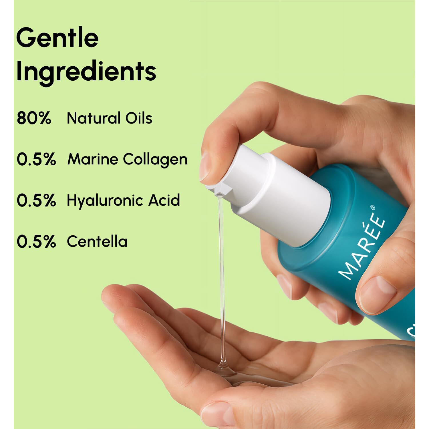 Maree Deep Cleansing Oil For Face - Makeup Remover Oil Cleanser For Face Skincare - Centella Cleansing Oils Non-Comedogenic - Makeup Blackhead Remover - Pore Cleaner Facial Wash For Sensitive Skin