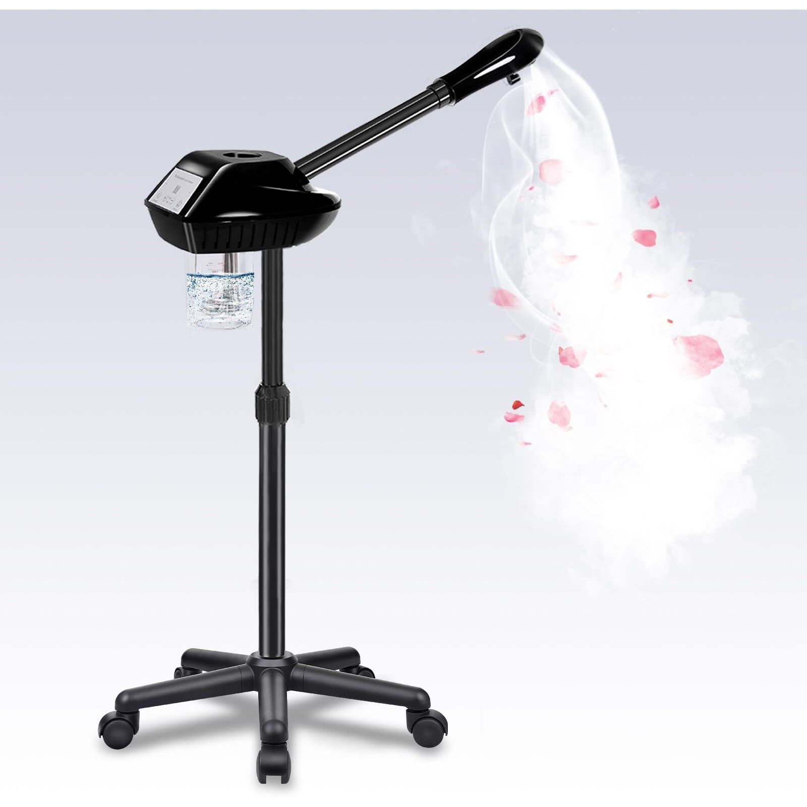 Lkt Cobtac Professional Face Steamer On Wheels,Ozone Face Steamer For Deep Facial Cleansing