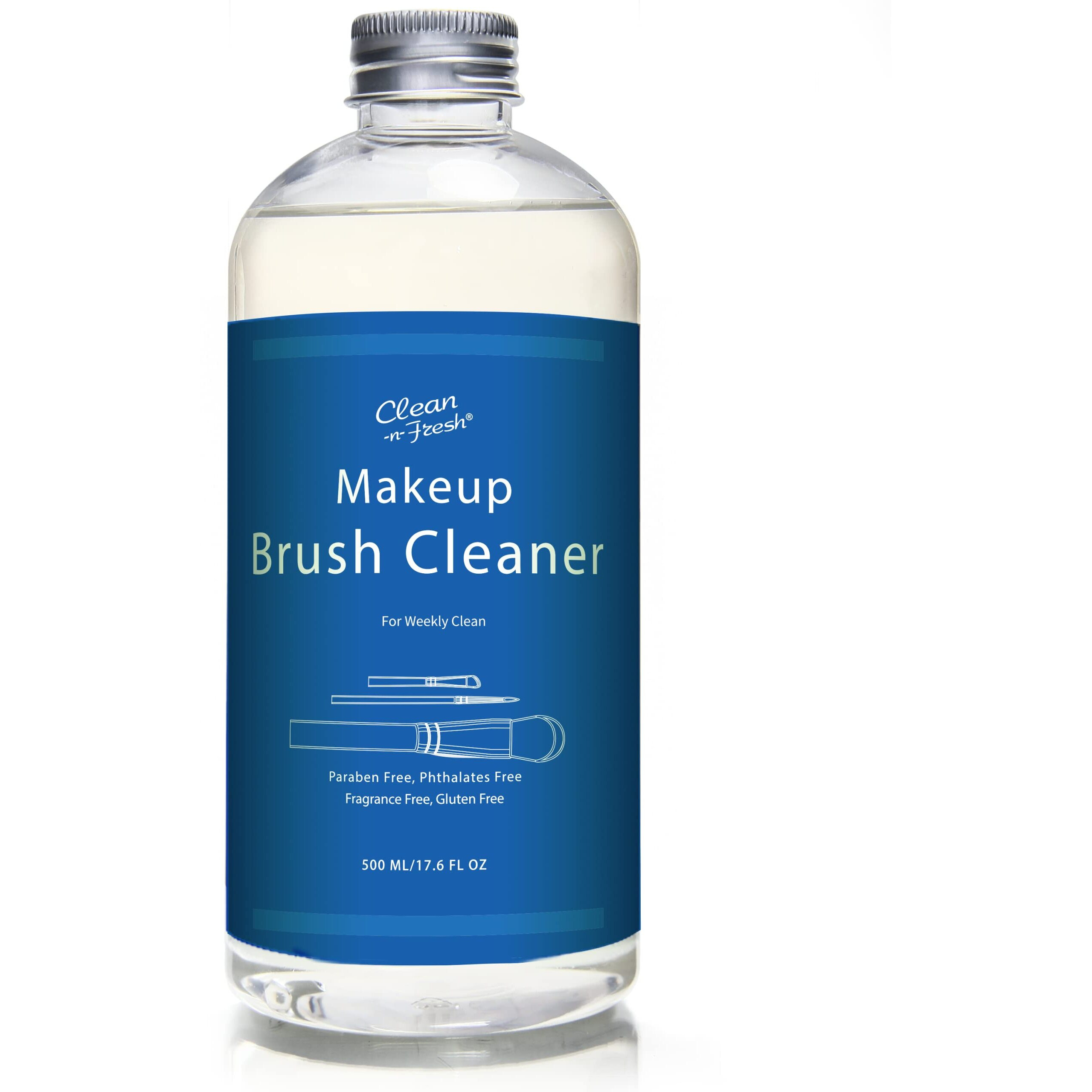 17.6 Fl Oz Makeup Brush Cleaner For Brushes, Sponge And Puff,Deep Cleaning Washing Cleanser Shampoo