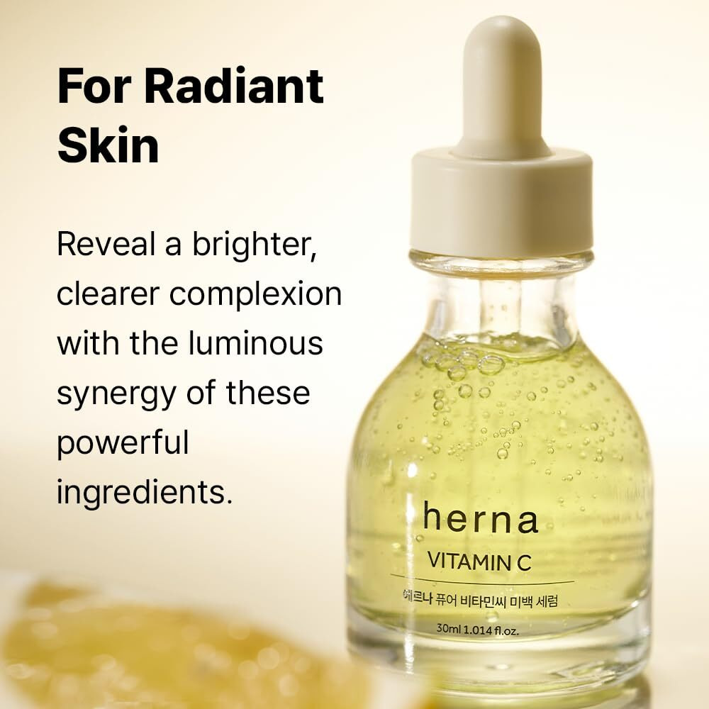 Herna Pure Vitamin C Serum - Niacinamide, Facial Brightening Skin Care, Korean Skin Care (30Ml/1.014Fl.Oz.)