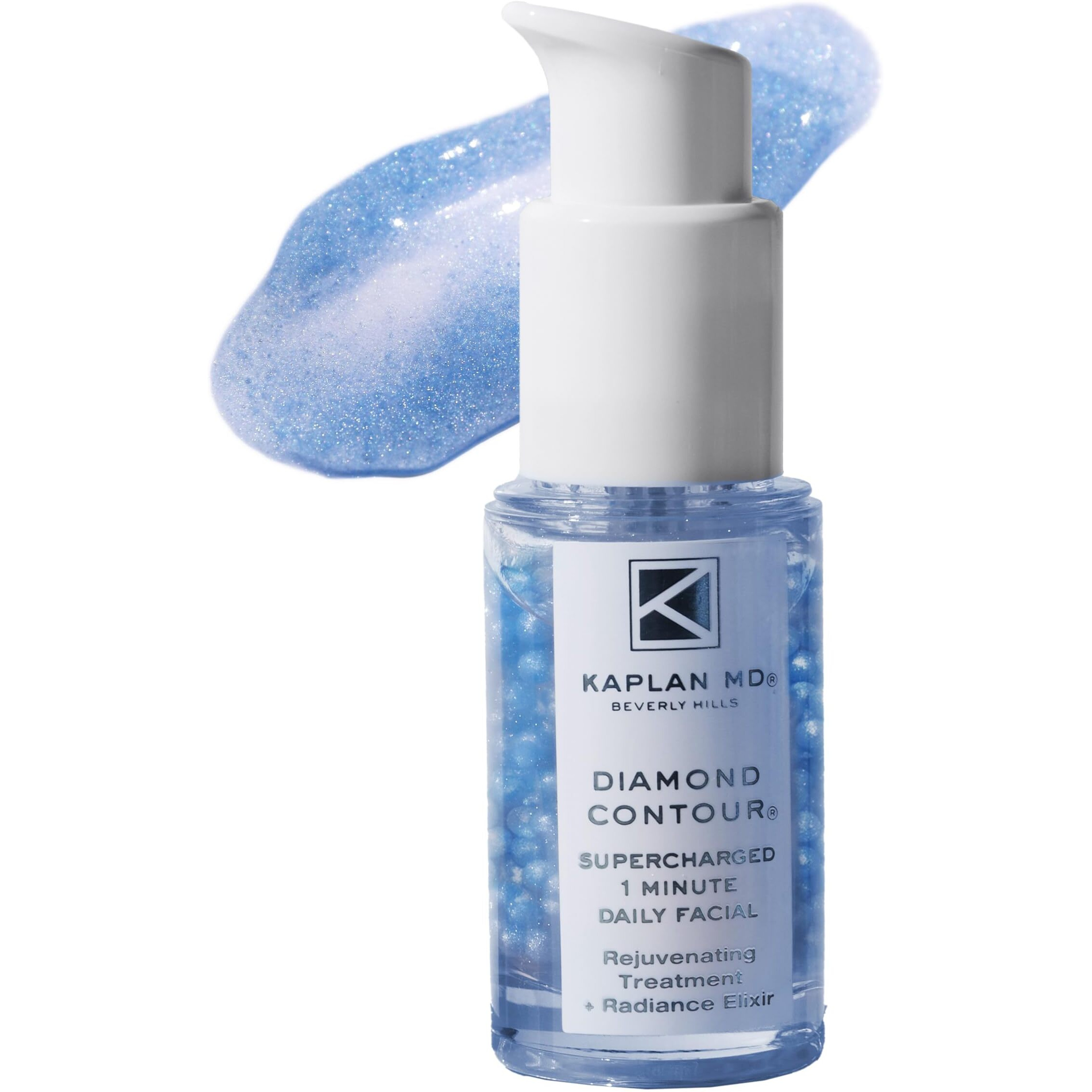 Kaplan Md Diamond Contour Supercharged 1 Minute Daily Facial - Anti-Aging Serum For Face With Exfoliating Crushed Diamonds & Fruit Enzymes - Radiant & Smooth Skin For Women Of All Ages - 1.35 Fl Oz