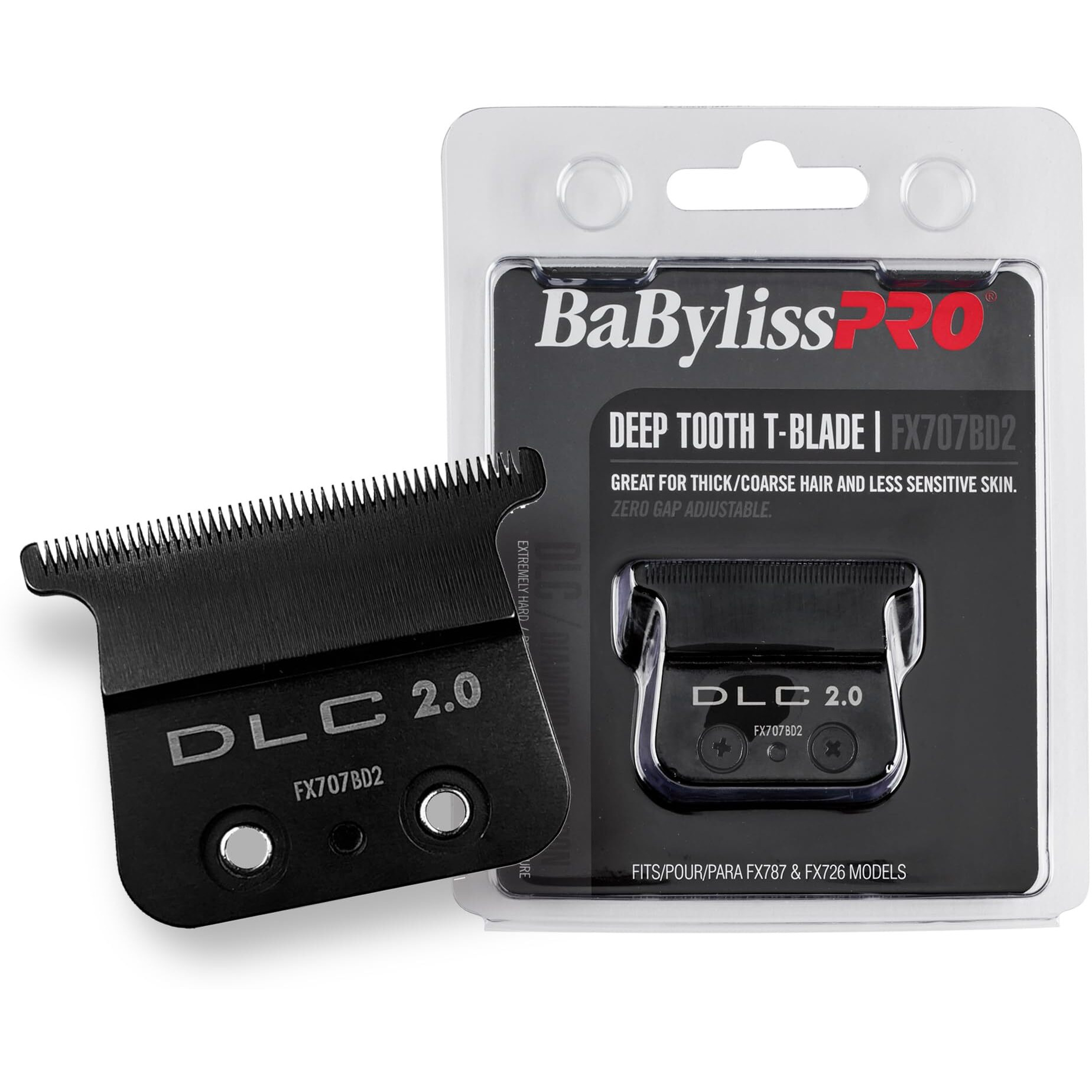 Babylisspro Fx707Bd2 Replacement Dlc T-Blade Deep Tooth 2.0Mm For Fx787 & Fx726