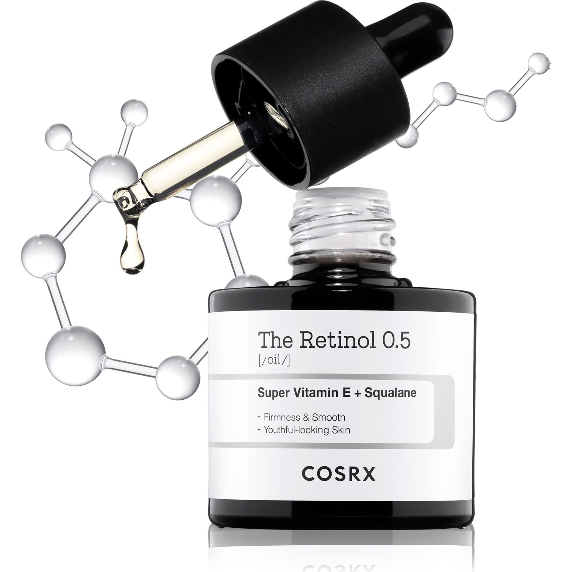 Cosrx Retinol 0.5 Oil, Anti-Aging Serum With 0.5% Retinoid Treatment For Face, Reduce Wrinkles, Fine Lines, & Signs Of Aging, Gentle Skincare For Day & Night, Not Tested On Animals, Korean Skincare