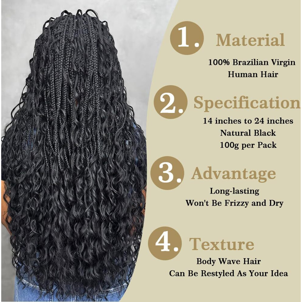 Body Wave Bulk Human Hair For Braiding No Weft Boho Braids Human Hair Brading Hair Extensions 100G One Bundle Wet And Wavy Human Braiding Hair For Boho Braids Natural Black(14Inch, Natural Black)