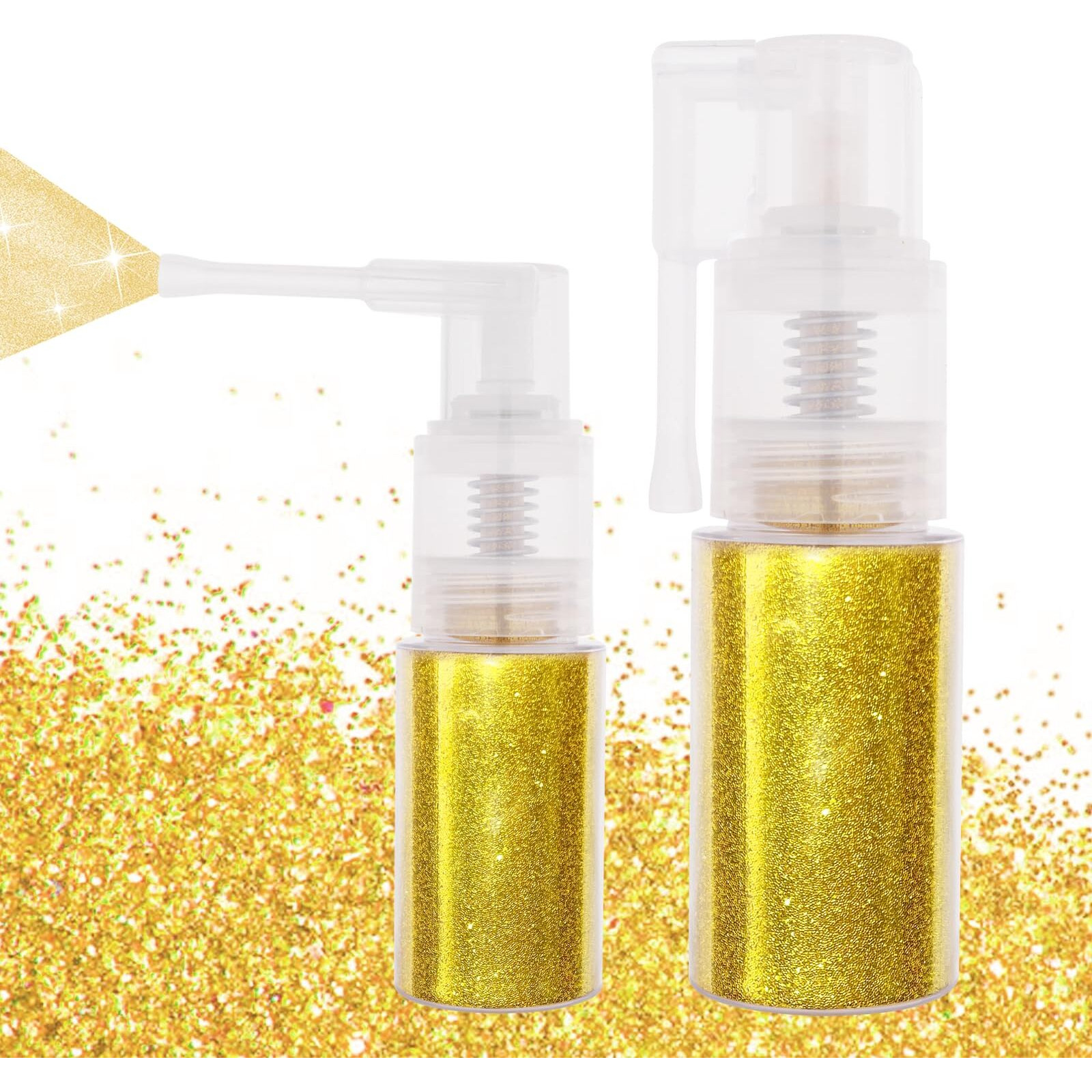 Meicoly Gold Hair And Body Glitter Spray,25G/0.88Oz,Shinny Sparkle Glitter Spray For Clothes,Loose Shimmer Hairspray For Festival Rave Makeup/Stage Performance,Lightweight