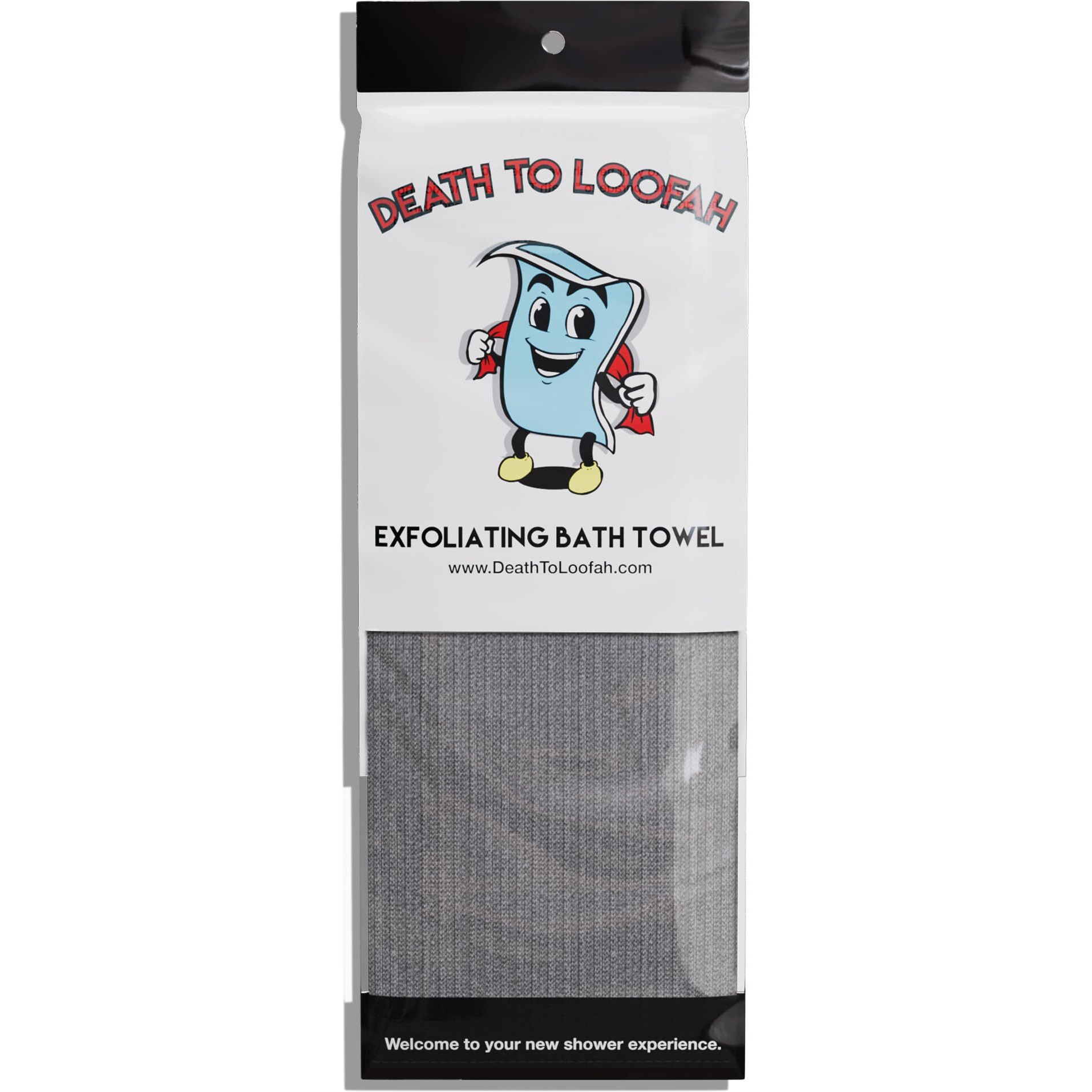 Death To Loofah Exfoliating Shower Towel - Japanese Style Body Scrubber, Back Scrubber, And Face Wash Cloth In One - Say Goodbye To Ordinary Washcloths
