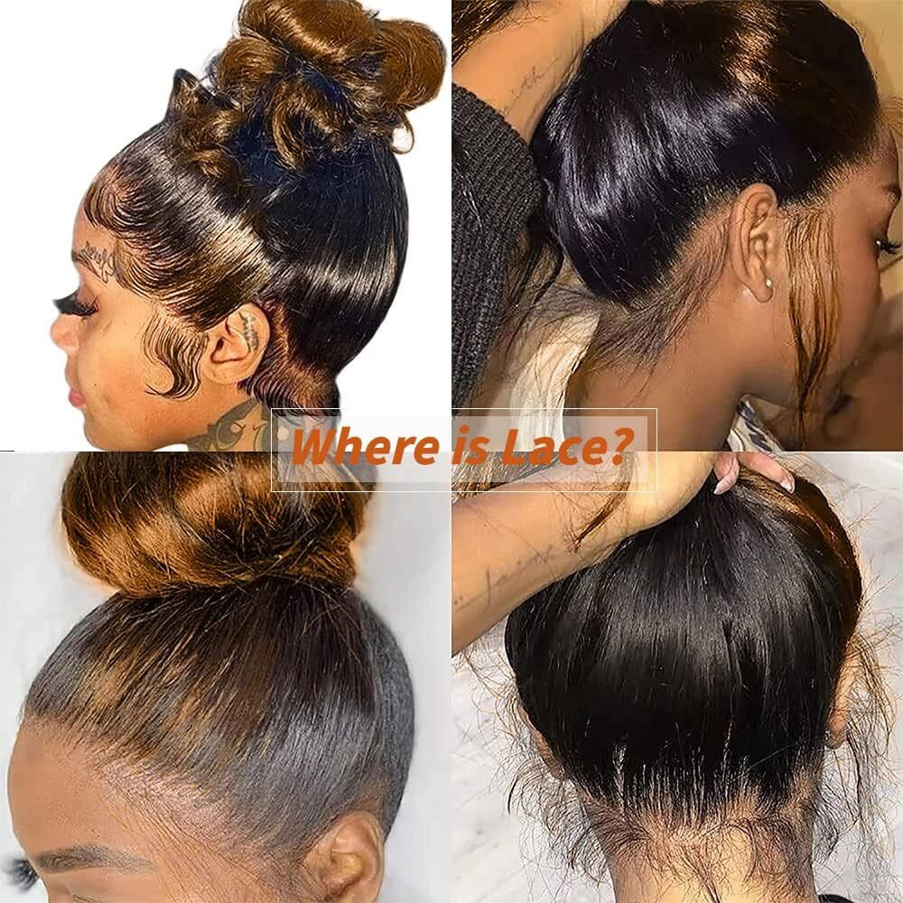 Baiics 250 Density 12A 360 Lace Front Wigs Human Hairombre 360 Lace Front Wigs Human Hair For Women Highlight Honey Lace Human Hair Wig Glueless Wig With Baby Hair Body Wave Lace Front Wigs