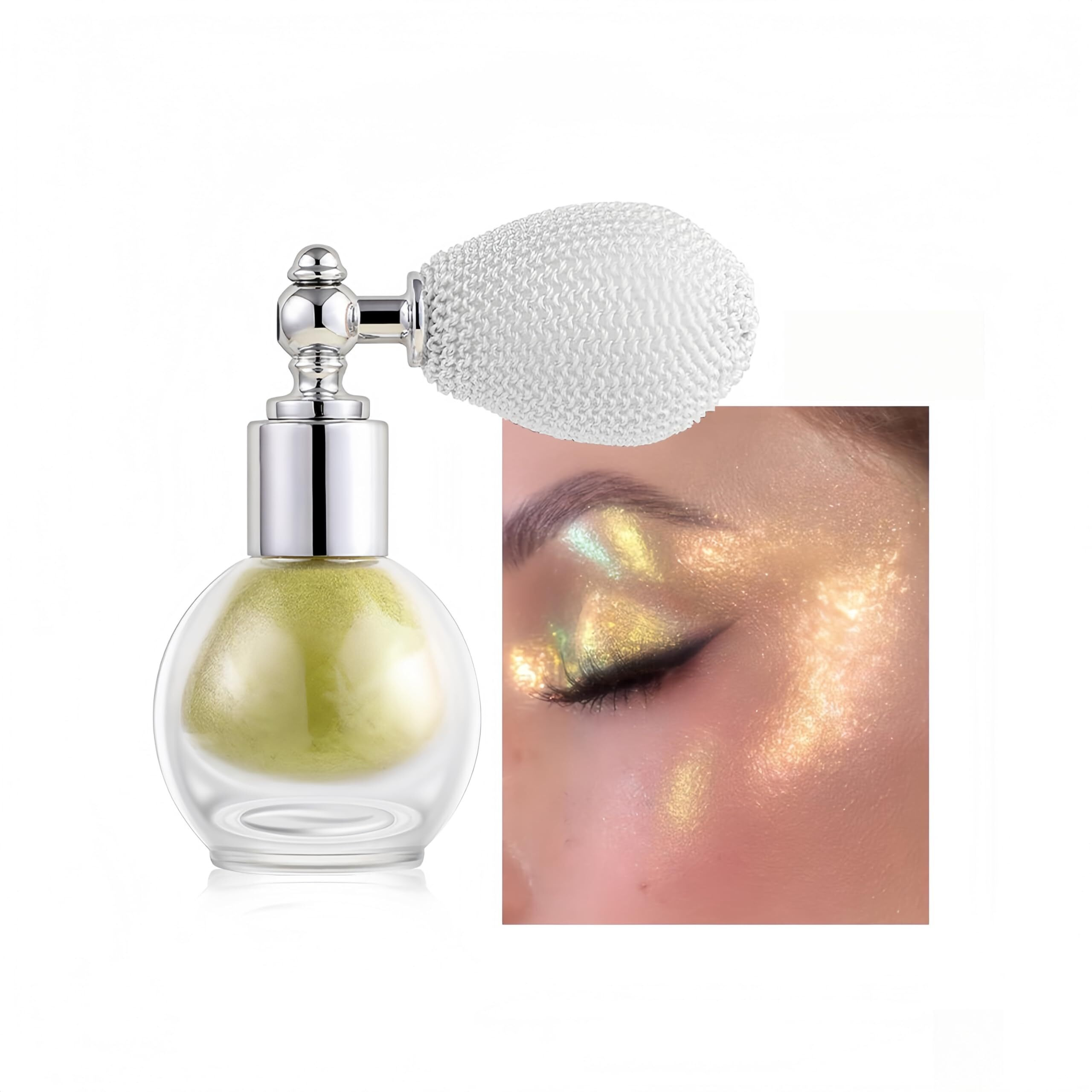 Maepeor Highlighter Powder Spray Shimmer Sparkle Highlighter Powder Glitter High Gloss Spray For Face Body Cosmetic (Color 05)