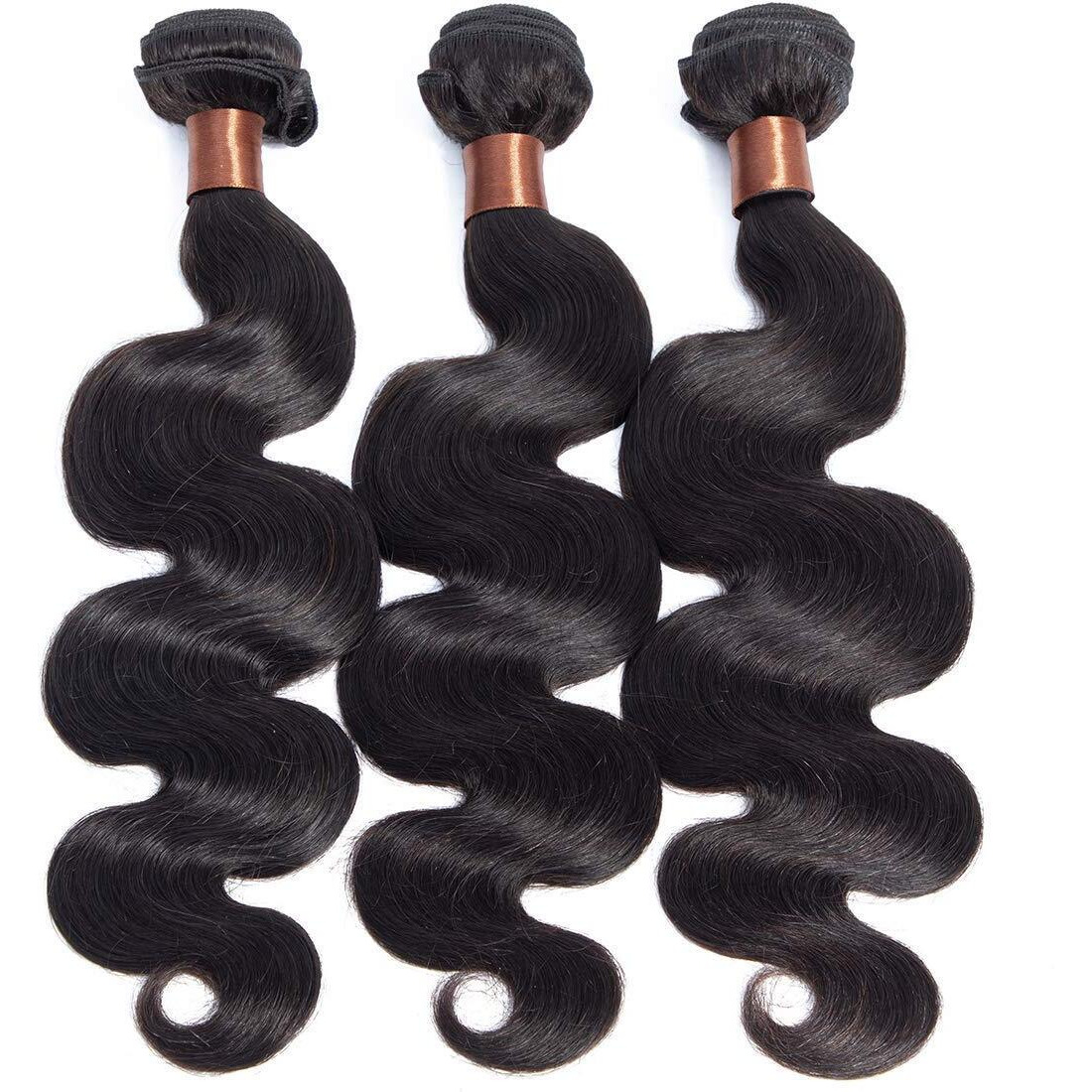 Angie Queen Brazilian Virgin Hair Human Hair Body Wave One Bundle 16 Inch Unprocessed Human Hair Weave Body Wave Bundles Human Hair Nature Black Color