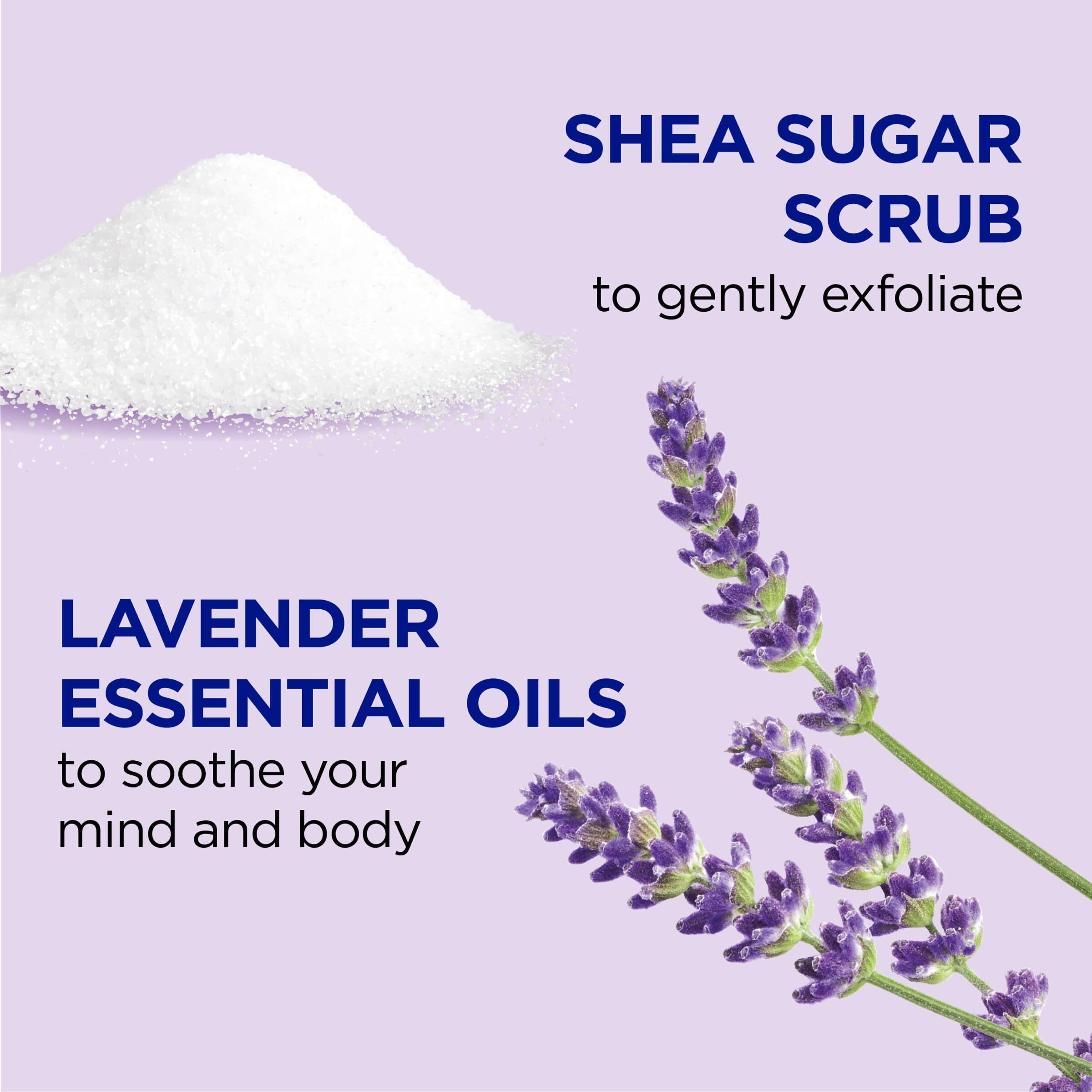 Dr Teal's Shea Sugar Scrub, Lavender Essential Oils, 19 Oz (Pack Of 3)