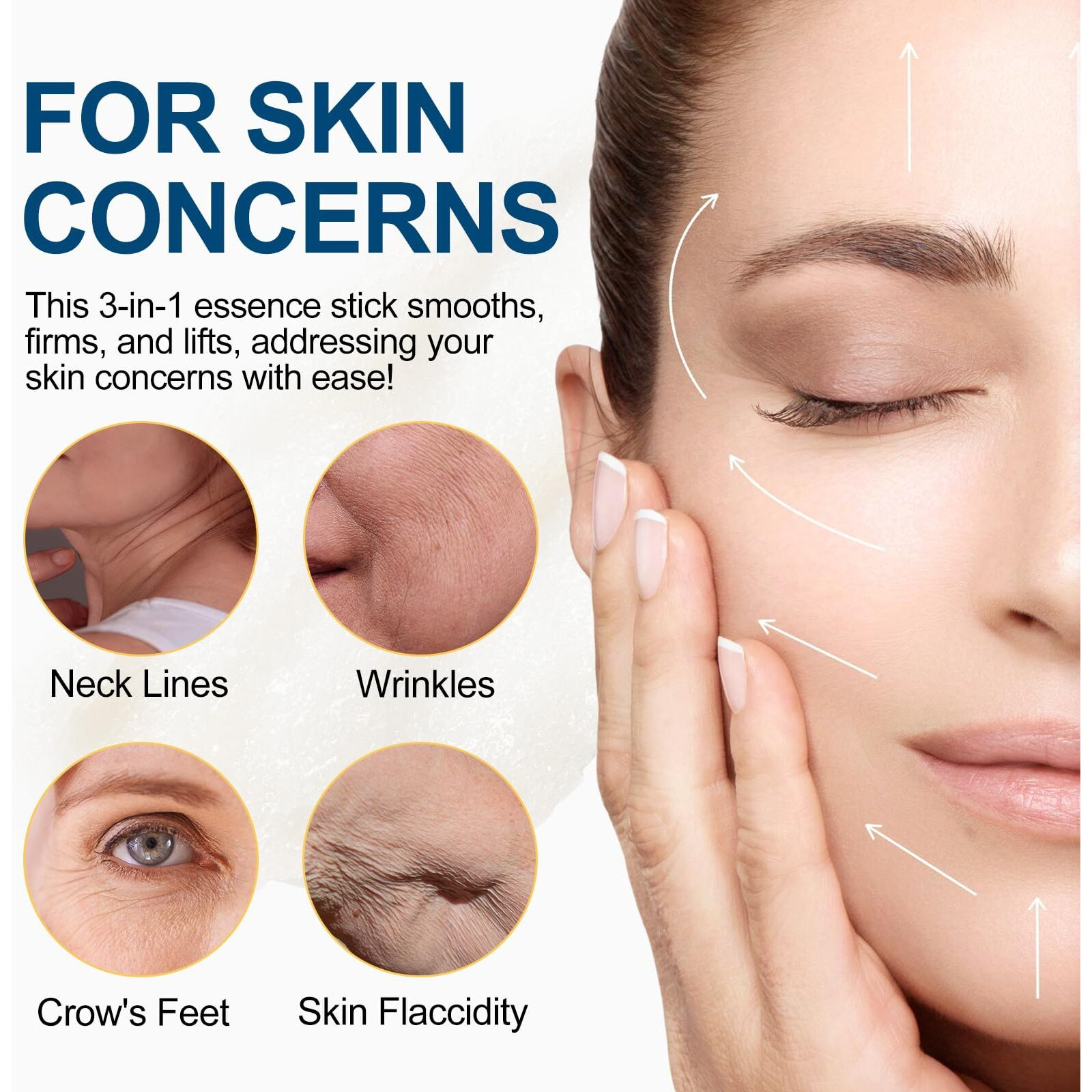 Retinol Firming Serum Stick For Face, Neck & Body - 3-In-1 Firming For Wrinkles, Smooths & Tightens Skin - All Skin Types, 1 Oz 2Pcs