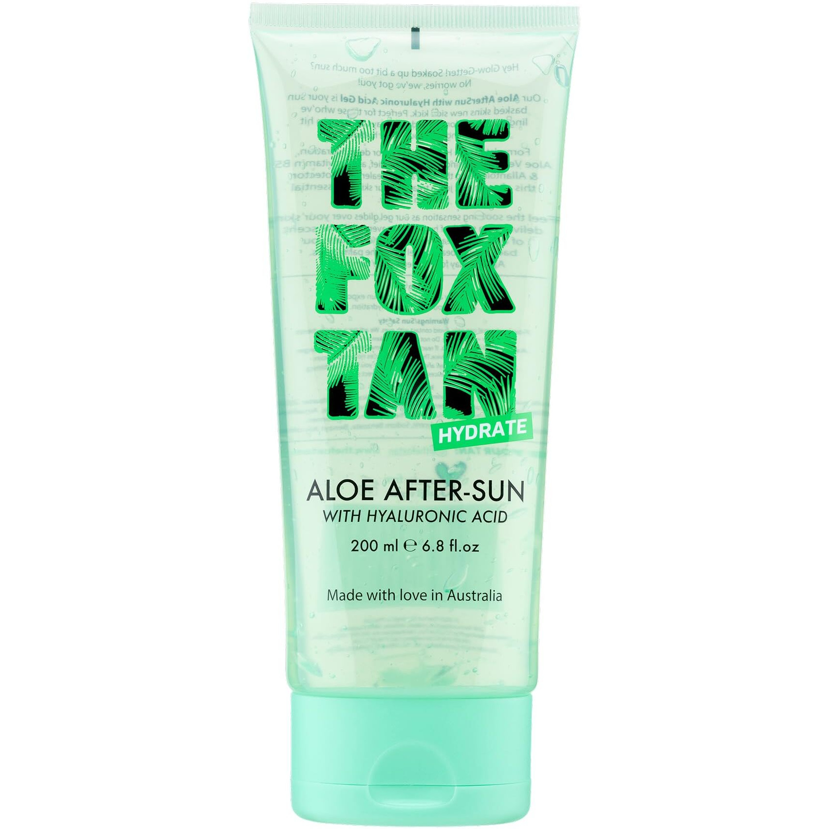 The Fox Tan Aloe After-Sun Gel, Cooling, Soothing & Hydrating For Sunburnt & Dry Skin, Promotes Long-Lasting Tans, Vegan & Cruelty-Free, 200Ml