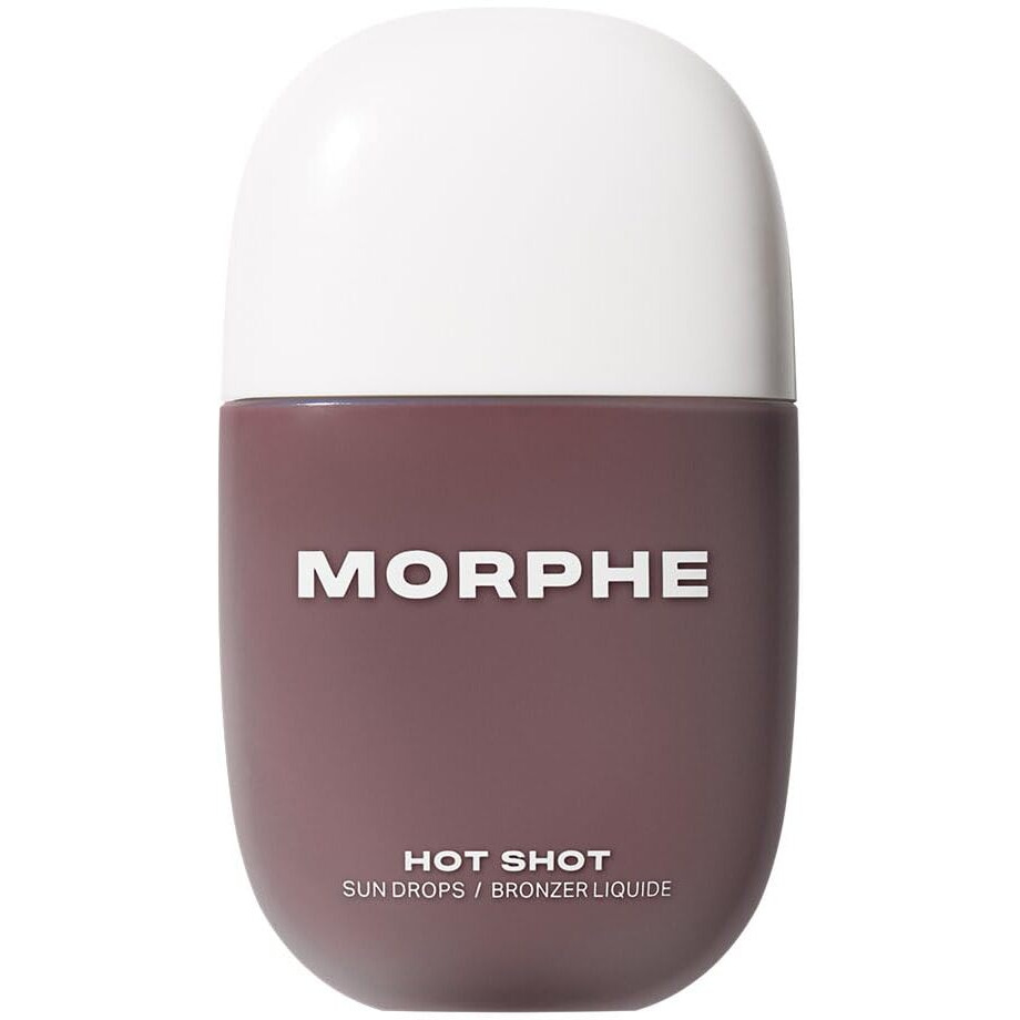 Morphe Hot Shot Sun Bronzing Drops - Waterweight Liquid Bronzer Drops With Niacinamide For Glowing Skin, Hydration & A Natural Radiant Finish - Rich Beach (1 Fl Oz)