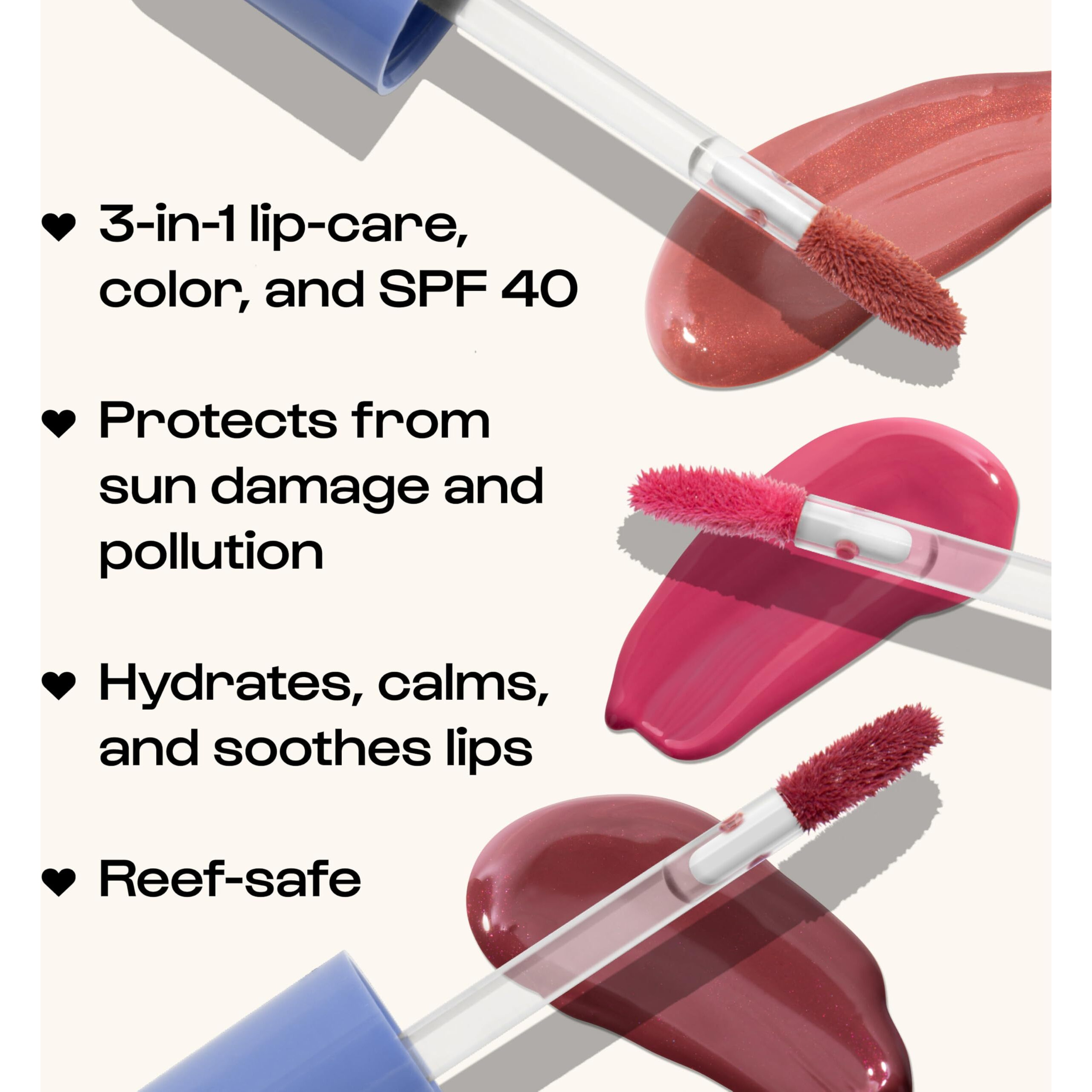 Alleyoop Sun Serum Lip Oil Spf 40 - Tinted Lip Oil With Spf, Hydrating Tinted Lip-Moisturizer For Women, Lips Sunscreen For Cracked Lips, Smooths & Soothes, Vegan, Travel-Friendly, Hazy